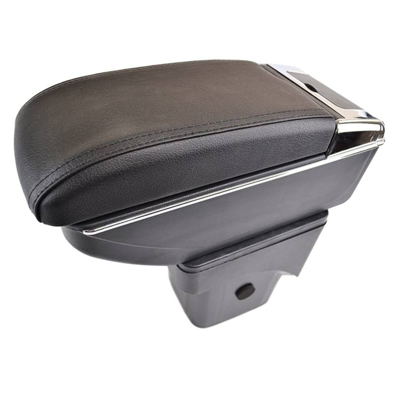 Pizgear Armlehne Armlehne Mittelkonsole Mittelaufbewahrungsbox Fach Schwarz Leder, for Ford, for Focus, 2 MK2 2005-2011 Aufbewahrungsbox für die Mittelkonsole des Autos von Pizgear