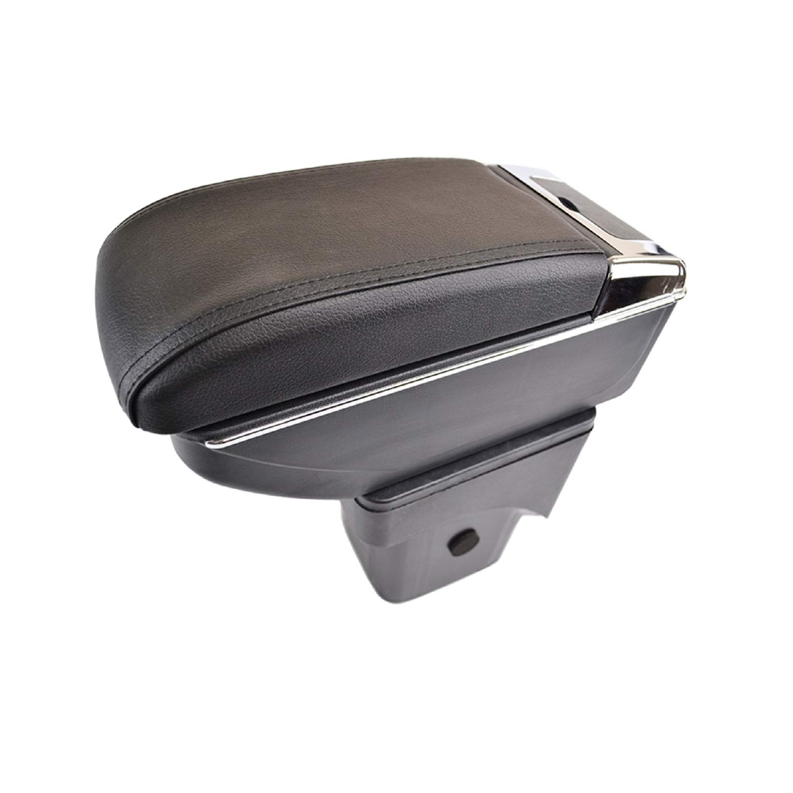 Pizgear Auto Armlehnenauflage Mittelkonsole Aufbewahrungsbox Lederstütze, for Ford, for Focus, 2 MK2 2005-2011 2006 2007 2008 2009 2010 Aufbewahrungsbox für die Mittelkonsole des Autos(Black Thread) von Pizgear