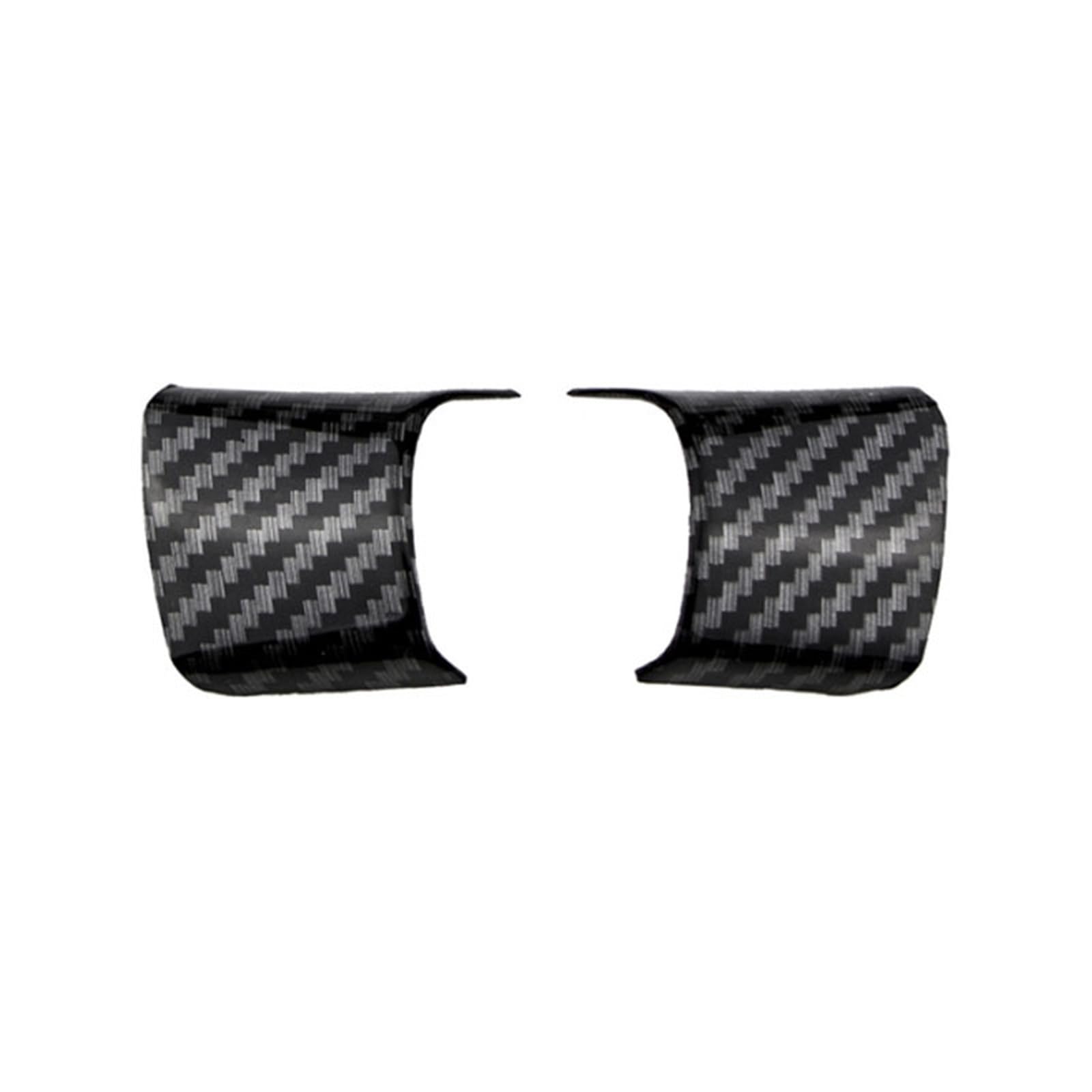 Pizgear Auto Auto Styling Lenkrad Trim Abdeckung Aufkleber Dekoration Fall, for Ford, for Kuga, for Escape 2013 2014 2015 Lenkradverkleidung(Carbon 2pc) von Pizgear