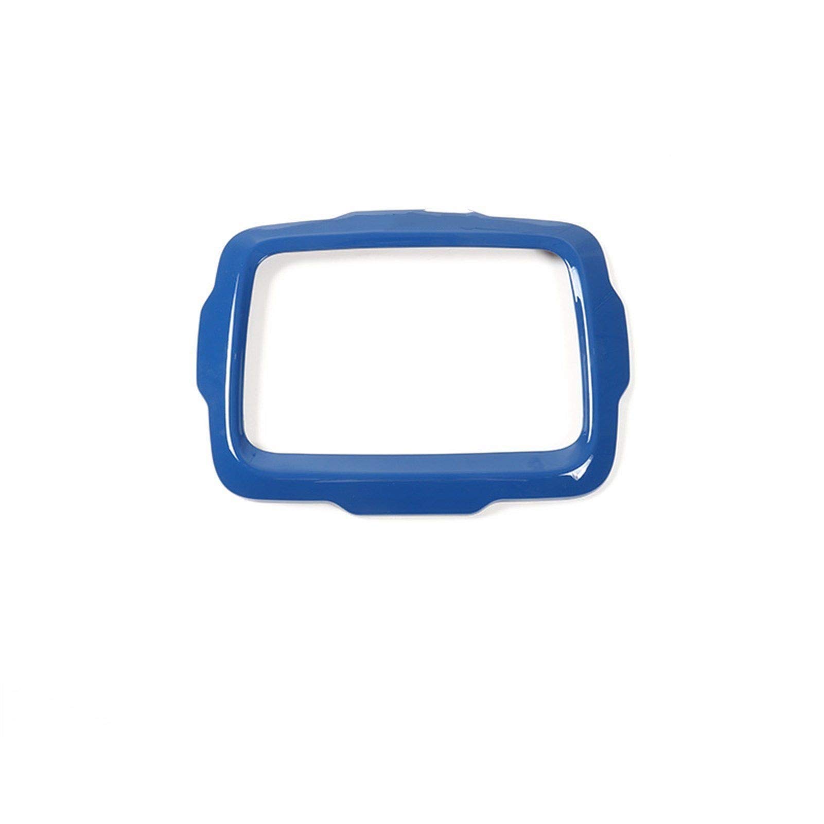 Pizgear Auto Center GPS Navigation Dekoration Rahmen Abdeckung Innen Aufkleber Zubehör, for, for Jeep, for Renegade 2015-2017 Auto Styling Lenkradverkleidung(Blue,Small Screen) von Pizgear