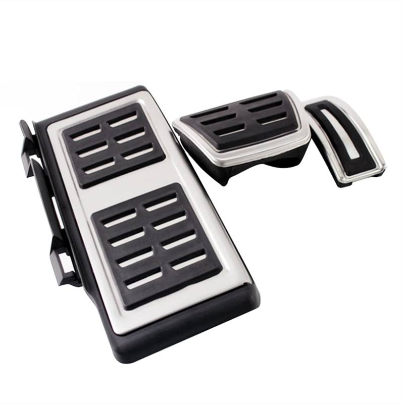 Pizgear Auto Fuß Kraftstoff Pedal Bremse Kupplung Pedale Abdeckung Zubehör, for VW, for Golf 7 GTI MK7, for Seat, for Leon 5F MK3, for Audi A3 8V Auto-Kupplungspedalauflage(Footrest at 3pcs) von Pizgear