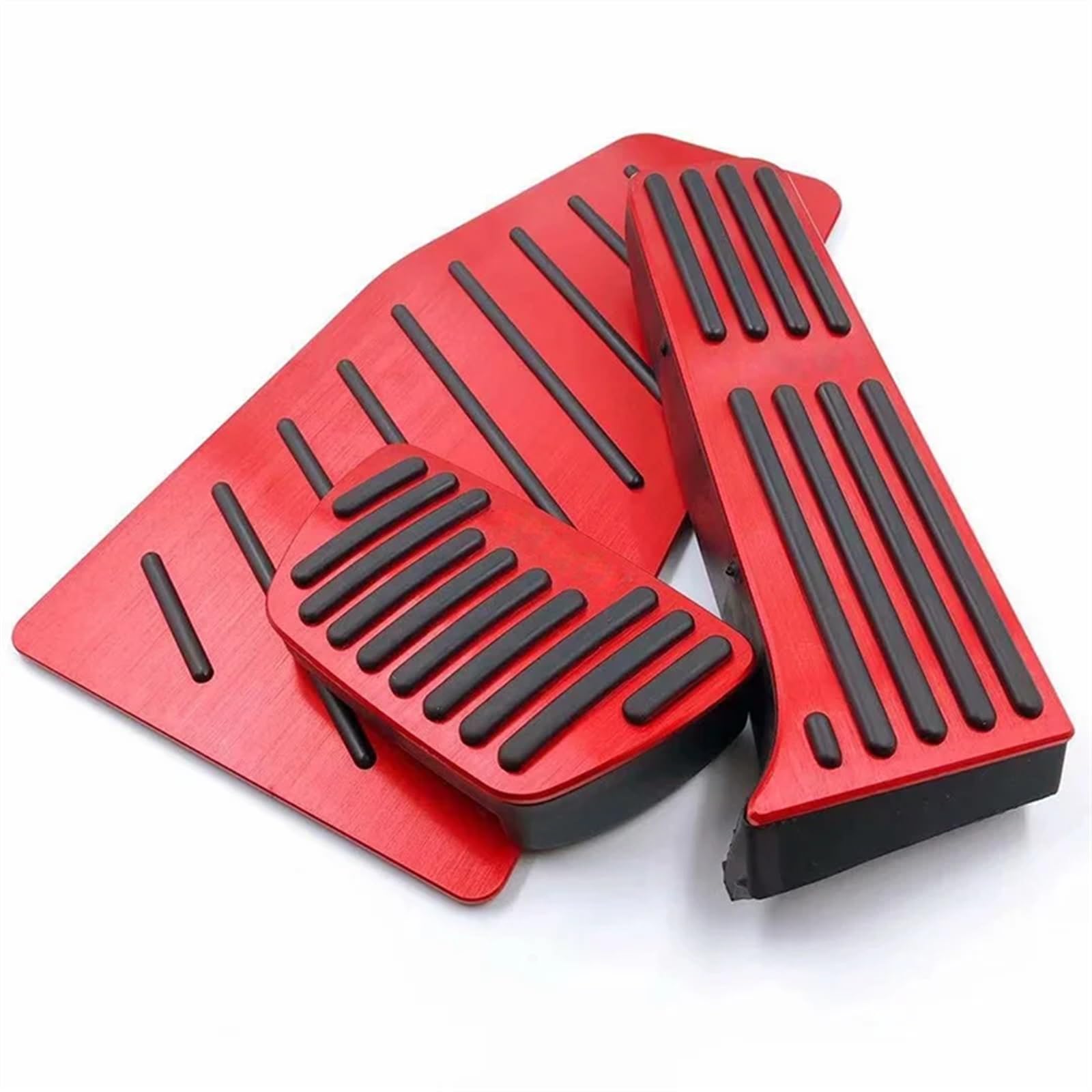 Pizgear Auto-Fußpedalabdeckung for Gaspedal, Bremspedal, for Toyota, for RAV4, 2019 2020 2021 2022 2023 RAV 4 XA50 Hybridzubehör Auto-Kupplungspedalauflage(3pcs Red) von Pizgear