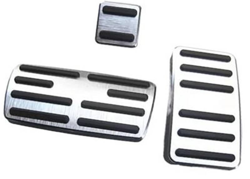 Pizgear Auto-Fußstützenpedal, Kraftstoffbeschleuniger, Bremspedalabdeckung, for CR-V CRV, 2012–2016, rutschfestes Pad-Zubehör Auto-Fußpedalabdeckung(Silver) von Pizgear