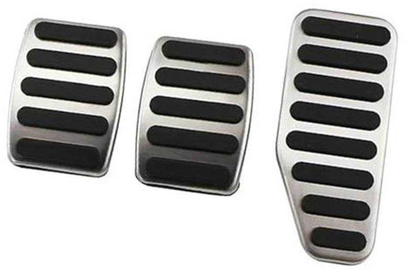 Pizgear Auto-Gaspedal-Bremsfußpedalabdeckungen, for Jimny 2019+, for Jimny 2019–2020, Edelstahl-Zubehör Pedalmattenabdeckung(Black MT Pedal) von Pizgear