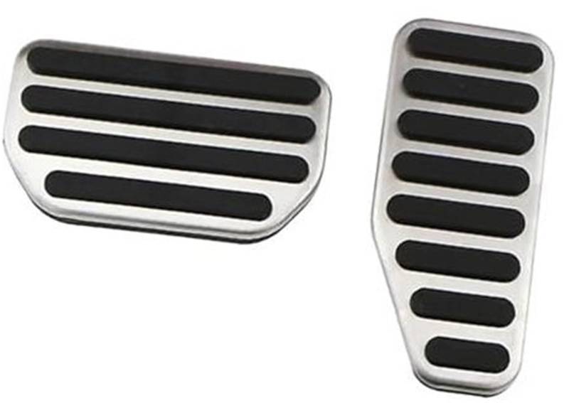 Pizgear Auto-Gaspedal-Bremsfußpedalabdeckungen, for Jimny 2019+, for Jimny 2019–2020, Edelstahl-Zubehör Pedalmattenabdeckung(Black at Pedal) von Pizgear