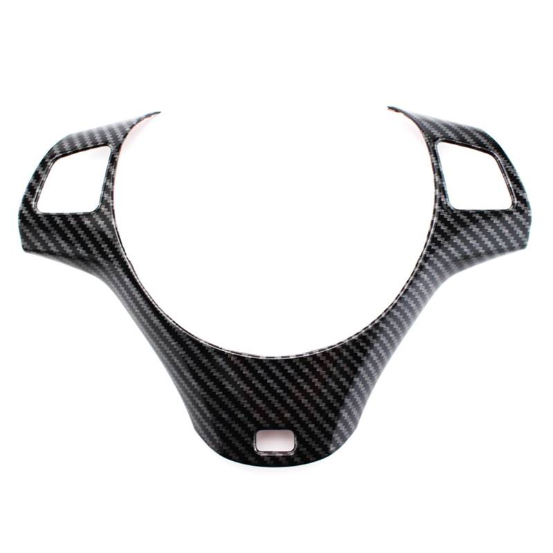 Pizgear Auto-Lenkrad-Panel-Dekorationsabdeckung, Zierleistenaufkleber, for, for 1 3 Serie E87 E90 E92 E93 2005–2012 Lenkradverkleidung(Carbon Fiber Black) von Pizgear