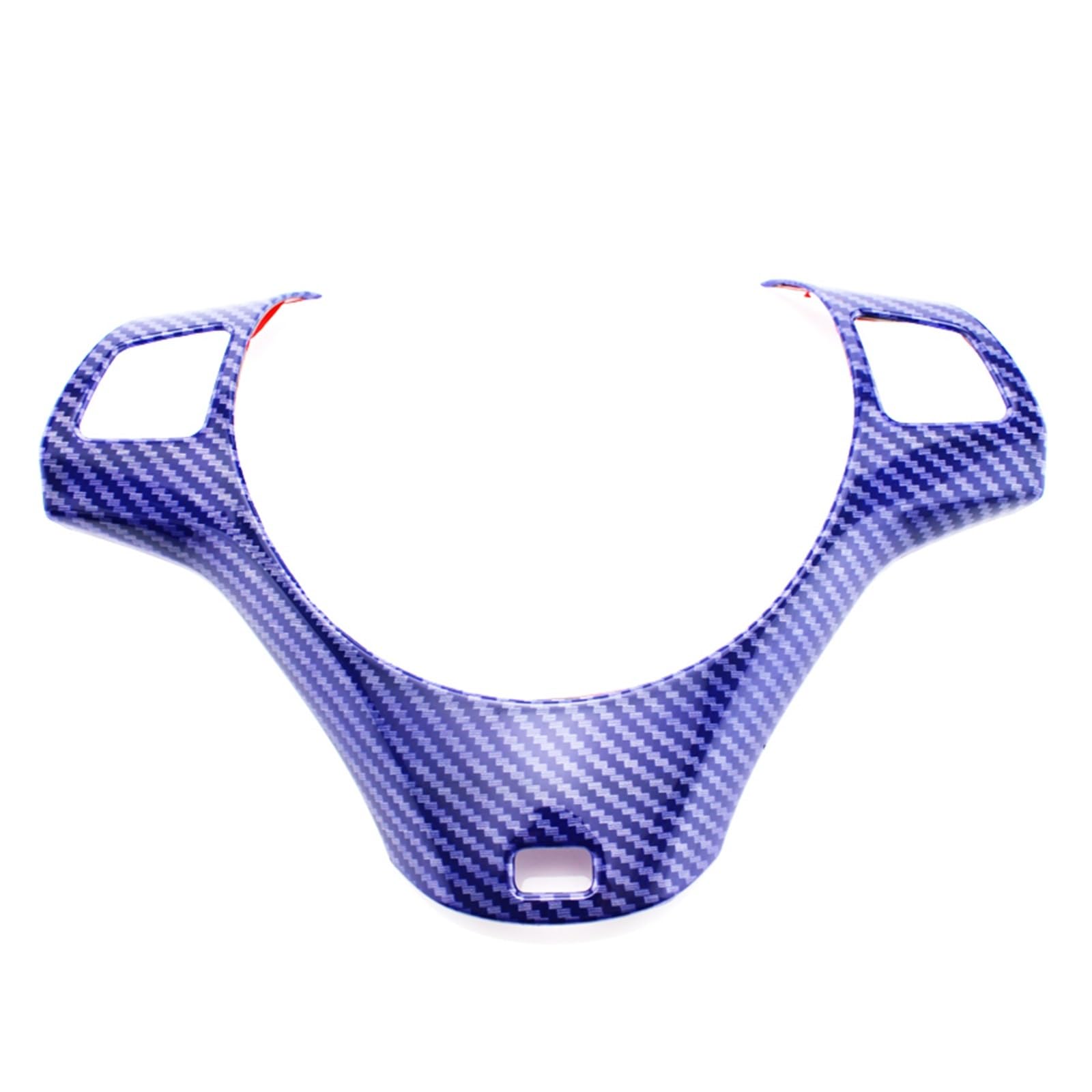 Pizgear Auto-Lenkrad-Panel-Dekorationsabdeckung, Zierleistenaufkleber, for, for 1 3 Serie E87 E90 E92 E93 2005–2012 Lenkradverkleidung(Carbon Fiber Blue) von Pizgear