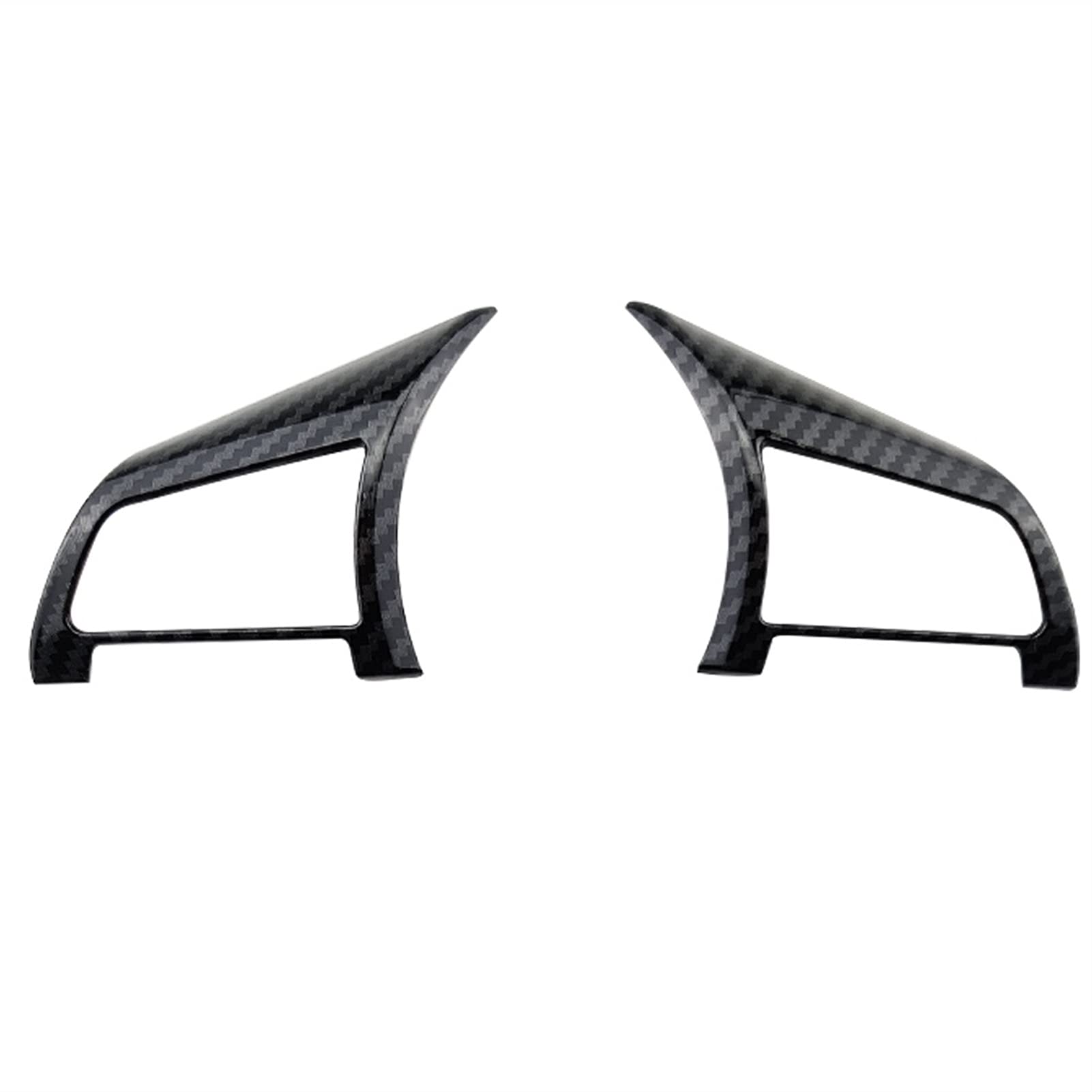 Pizgear Auto Lenkrad Panel Schalter Knopf Abdeckung Trim Aufkleber, for Nissan, for Rogue 2016-2020 Zubehör Carbon Faser Lenkradverkleidung(39 Clock Style) von Pizgear