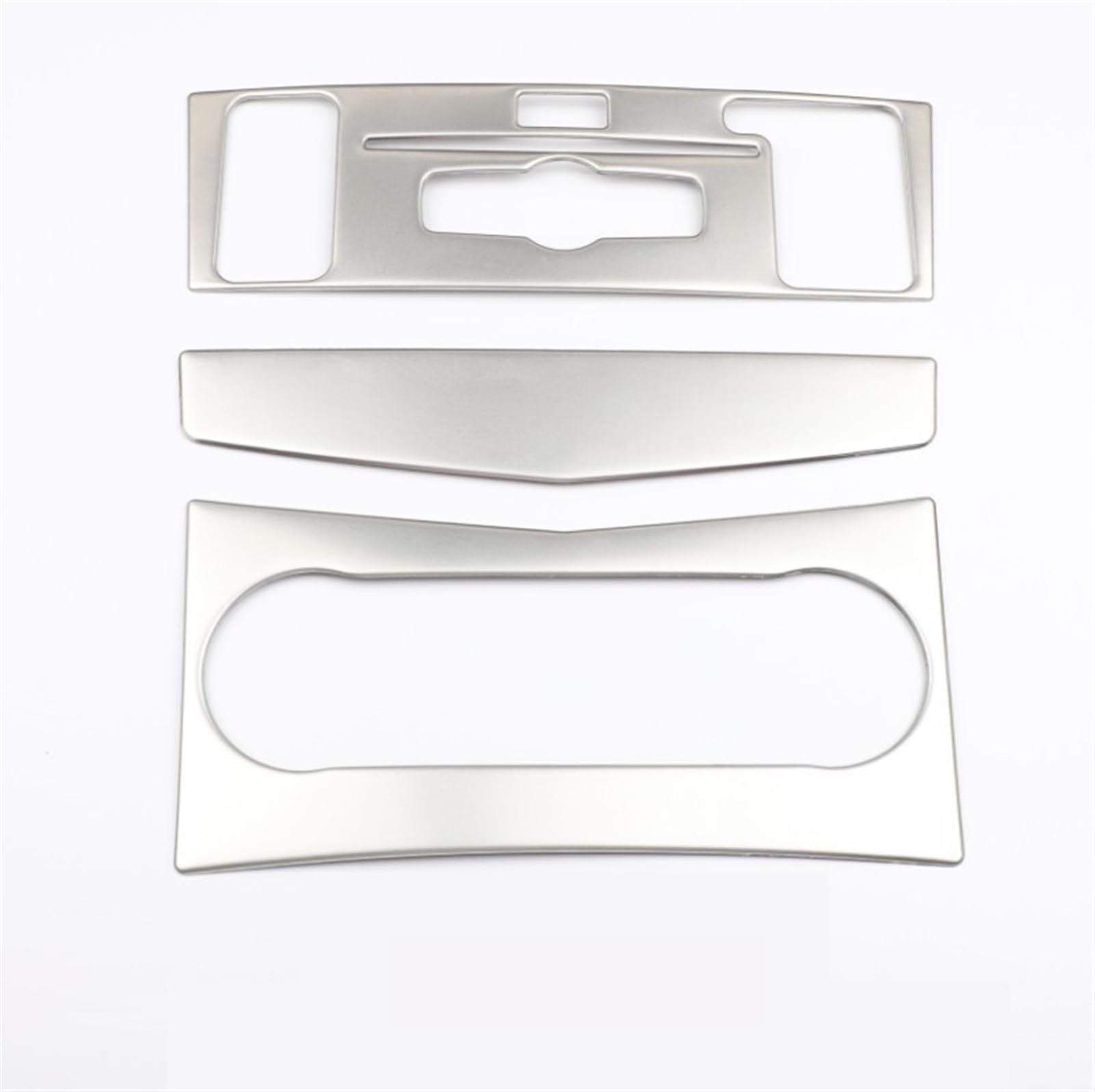 Pizgear Auto-Mittelkonsole, Klimaanlage, Auslass, CD-Rahmen, Dekorationsaufkleber, for Mercedes-Benz, C-Klasse W204 2007-10, Zubehör Lüftungsring für Auto-Klimaanlage(Center 3pcs C) von Pizgear