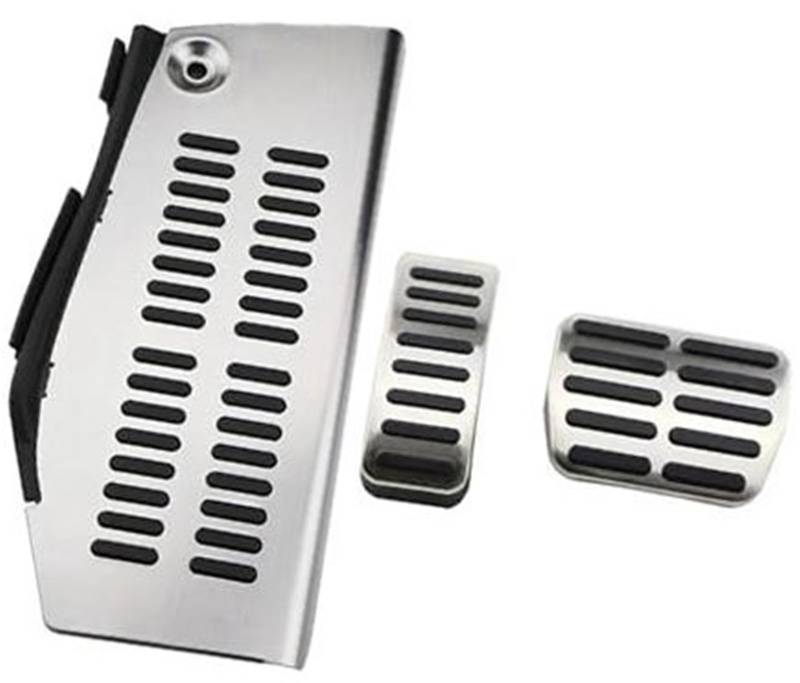 Pizgear Auto-Pedalabdeckung, for VW, for Golf, 4 MK4, for Golf, 4 1997–2005, Edelstahl-Bremspedal-Schutzabdeckung Pedalmattenabdeckung(Black at with Rest Pedal) von Pizgear