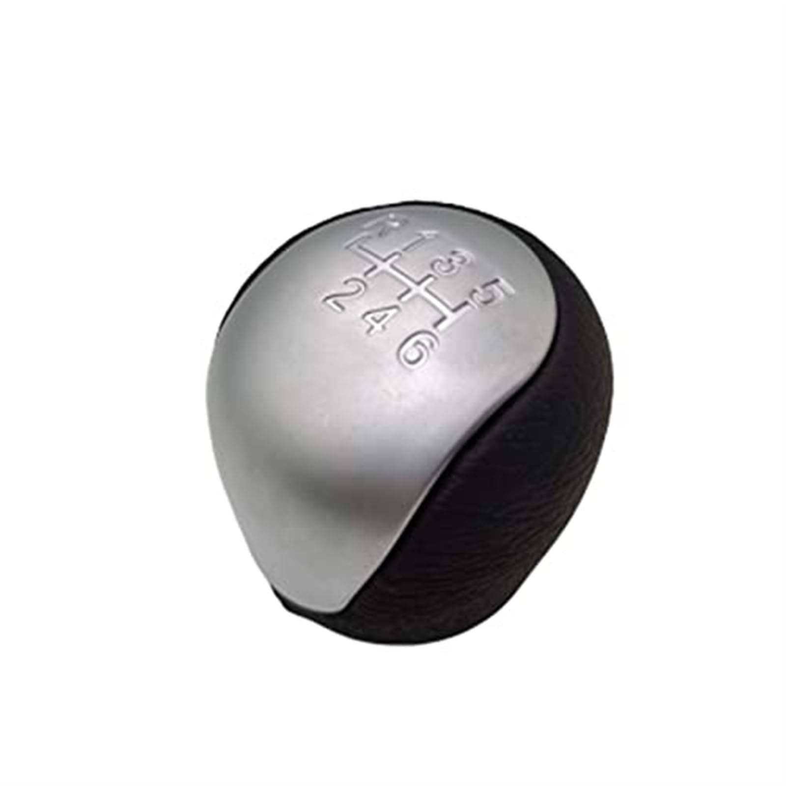 Pizgear Auto-Schalthebelabdeckung for IX35 2012-2016 5 6-Gang-Schaltgetriebe Schaltknauf Hebel Schalthebelkopf Handball Schaltknauf Auto Schaltknauf(Black Silver 6speed) von Pizgear