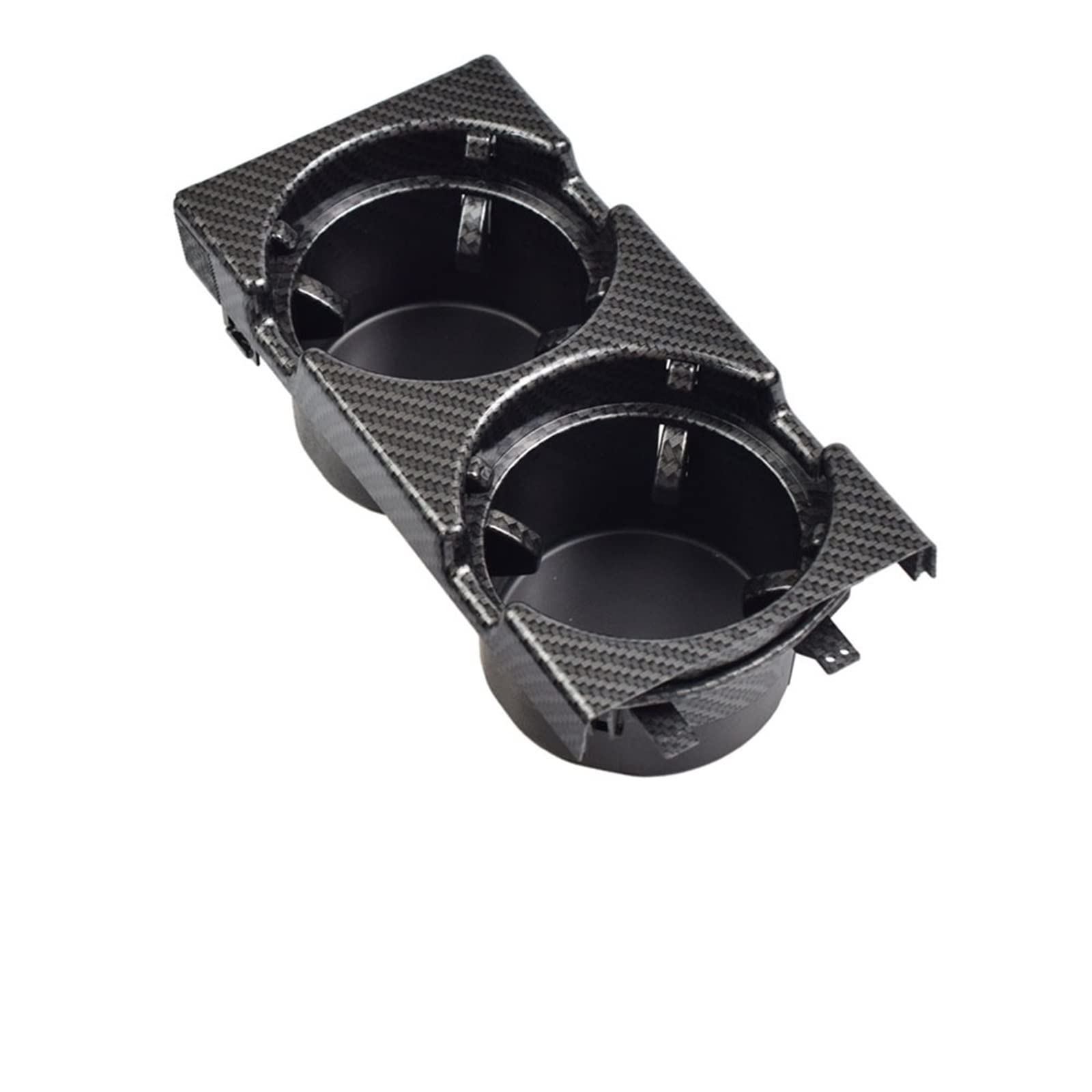 Pizgear Auto Schwarz Mittelkonsole Wasserbecherhalter Getränkeflaschenhalter Münzfach, for, 3er E46 323i 318I 320I 1998–2006 51168217953 Getränkehalter für Fahrzeuge(Carbon-Cup Holder) von Pizgear