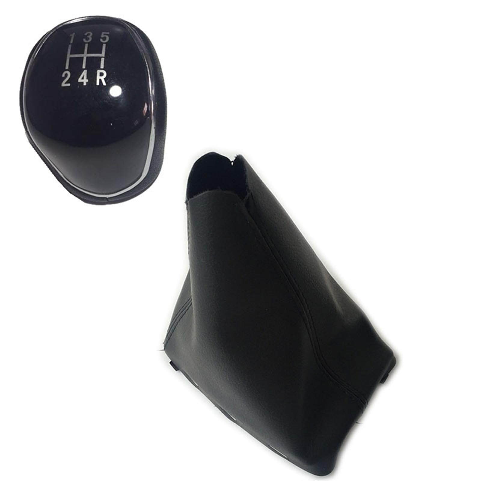 Pizgear Auto Shift Schaltknauf Hebel Gaitor Shifter Boot Cover Handball, for Ford, for C-Max 2007 2008 2009 2010 Schaltknauf für Schaltgetriebe(5 Speed Set) von Pizgear