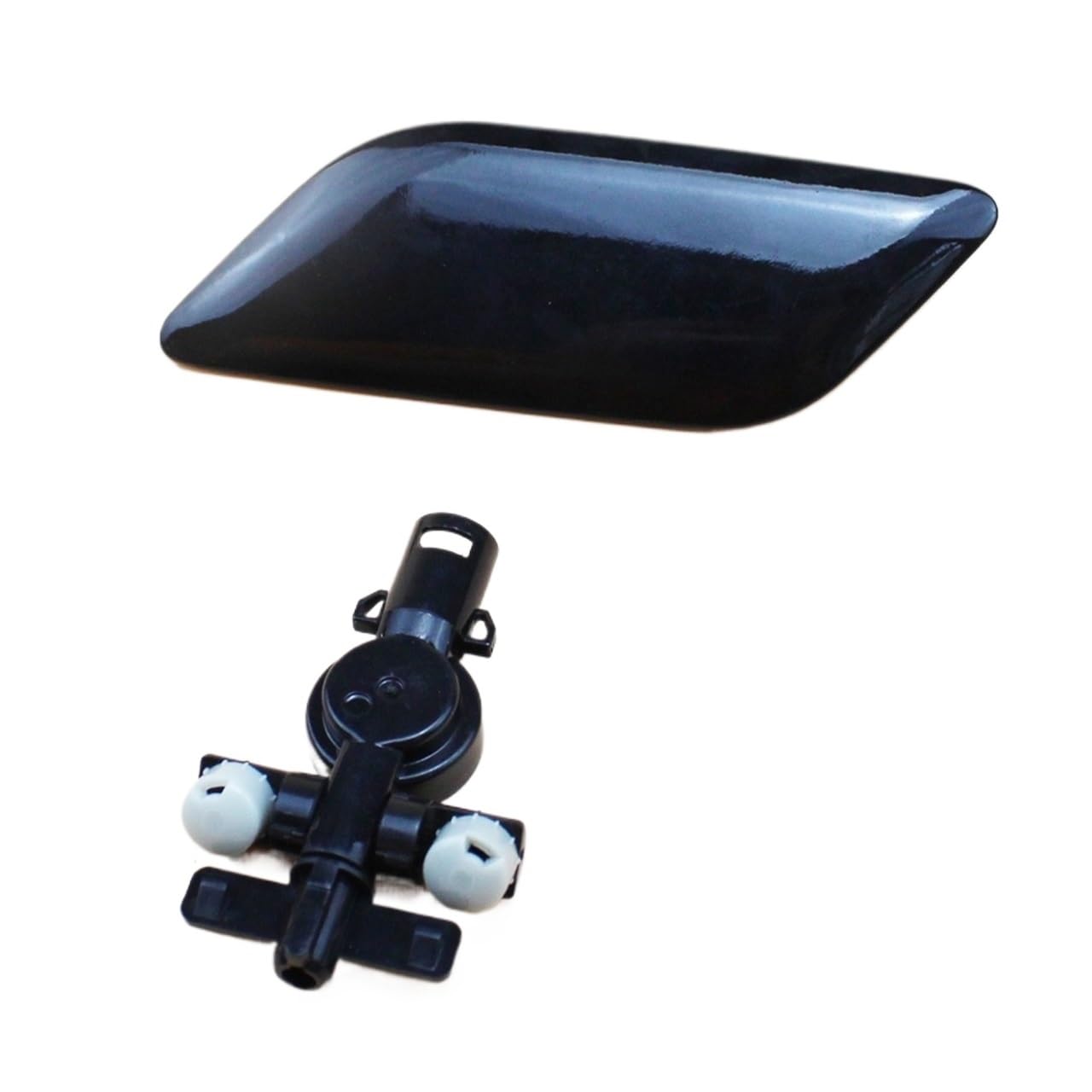 Pizgear Auto Styling Schwarz SCHEINWERFERWASCHER DÜSE DECKELKAPPE Mit Stecker, for Toyota, Camry 2009-2011 85045-33060 85044-33070 Scheinwerfer-Sprühdüse(Left Side) von Pizgear