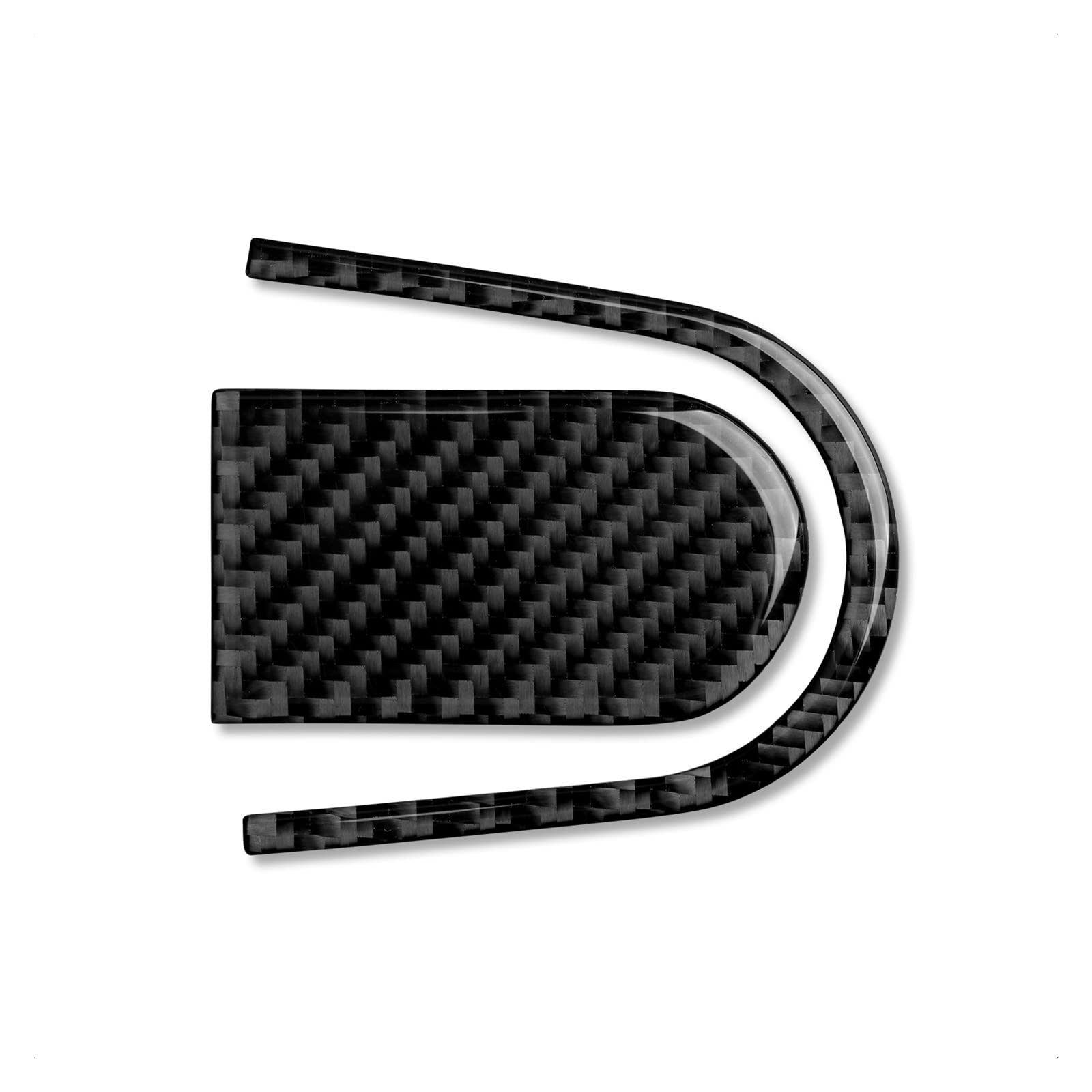 Pizgear Auto rechts Lenkrad Aufkleber Aufkleber Carbon Fiber Innenverkleidung Abdeckung, for Chevrolet, for Camaro 2010 2011 Zubehör Lenkradverkleidung(Black) von Pizgear