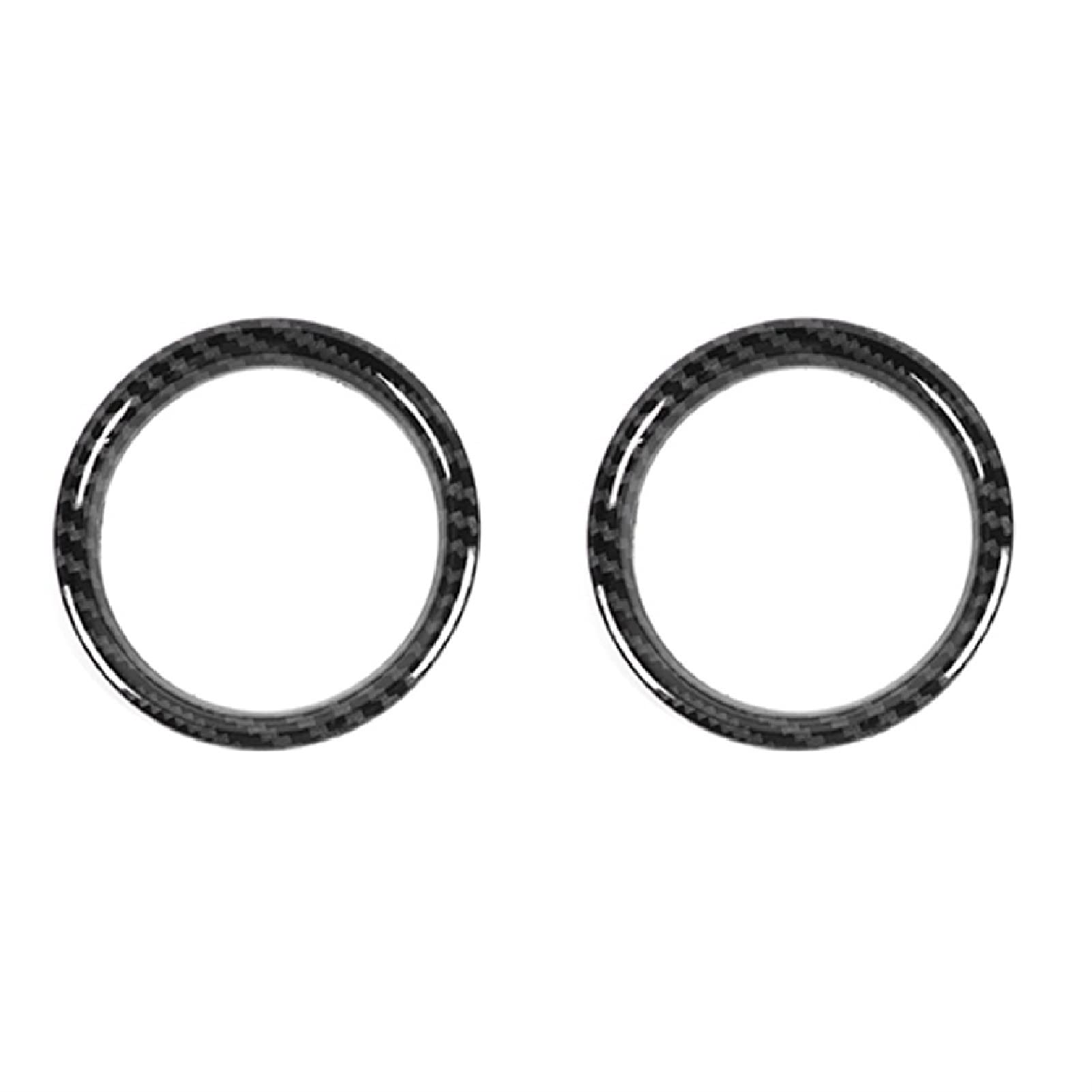 Pizgear Autoinnenraum hinten Klimaanlage Auslass Entlüftung Dekoration Abdeckung Ring Aufkleber Zubehör, for Ford, for F-150 Raptor 2009-2014 Lüftungsring für Auto-Klimaanlage(Carbon Fiber Grain) von Pizgear