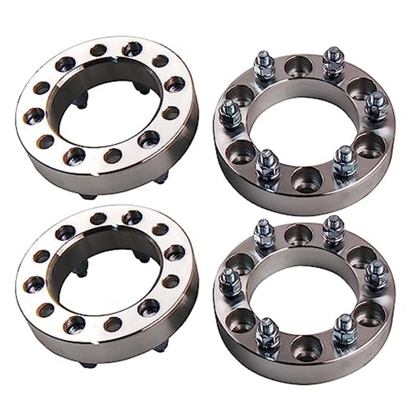 Pizgear Autoraddichtung 4-tlg., geschmiedetes Aluminium, nabenzentrische Spurverbreiterung PCD 6 x 5,5 Zoll/6 x 139,7 mm, 35 mm Distanzstücke, 6 Bolzen PCD 35 mm, for NISSAN, Spurverbreiterungen Einst von Pizgear