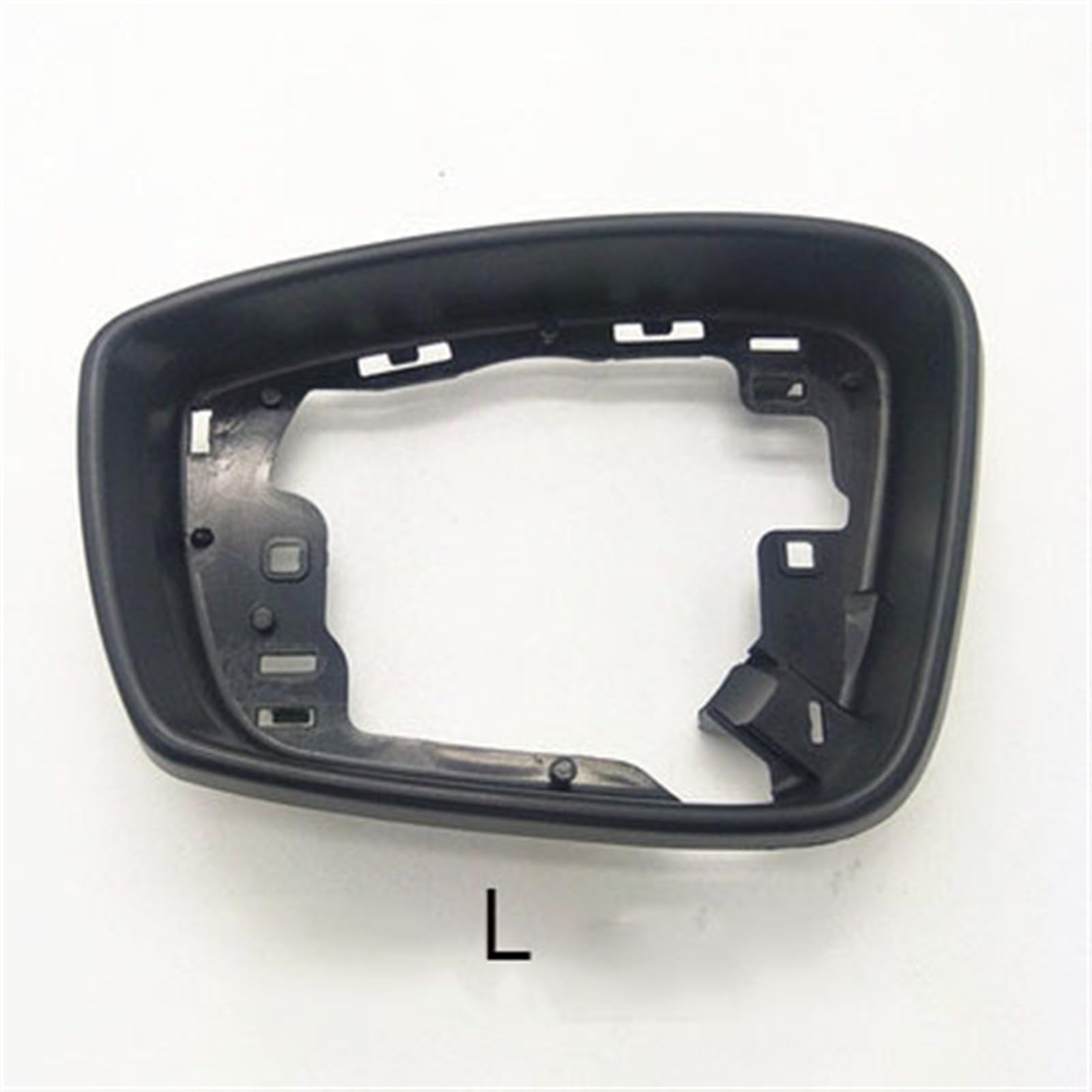 Pizgear Autozubehör Spiegelschalenrahmen Spiegelabdeckung Spiegellinse, for Skoda, Rapid Fabia, Seitenrückspiegel-Abdeckkappe Seitenspiegelabdeckungen Kappen(L Black Cover) von Pizgear