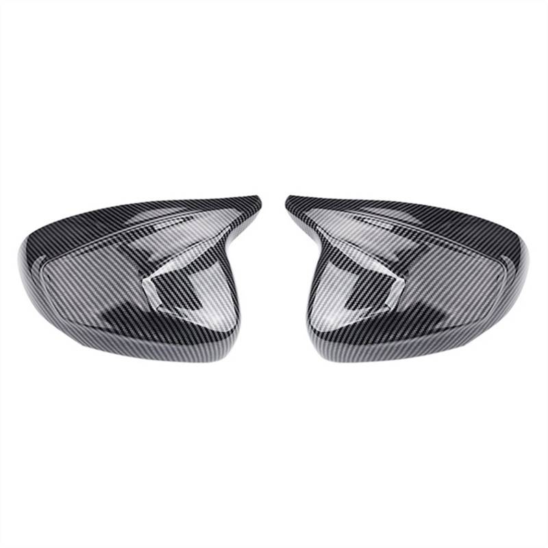 Pizgear Car Rear View Mirror Cover Protective Decoration, for Mercedes-Benz, A Class W177 2018 A180 A200 Seitenspiegelabdeckungen Kappen(1 Set Carbon Pattern) von Pizgear