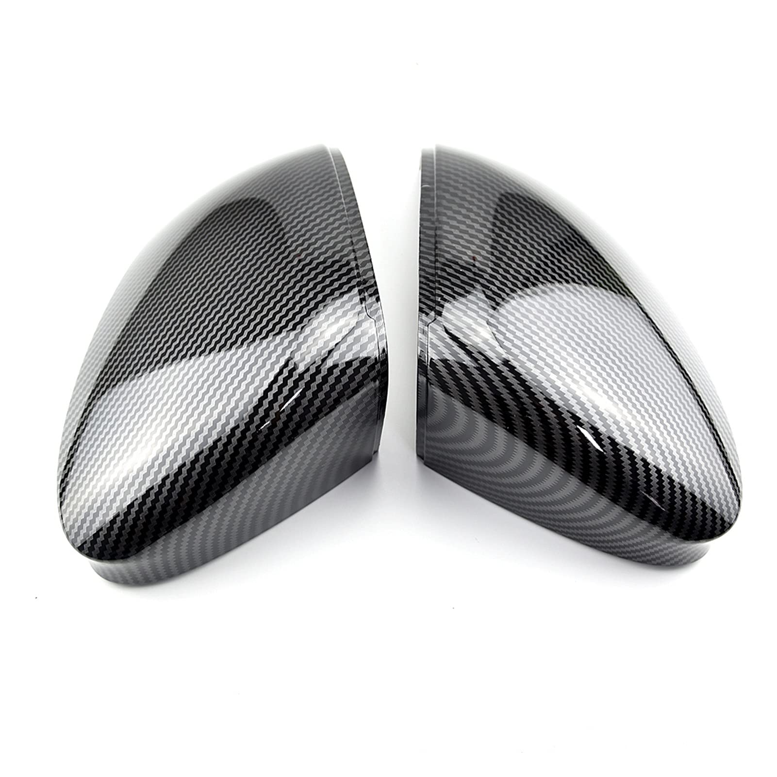 Pizgear Car Side Wing Mirror Cover, for Golf, 8 MK8 GTE GTD R Line 2020 2021 Rearview Mirror Caps with Blind Spot Assist Hole Gehäuse für Auto-Rückspiegelabdeckung(No Side Assist-1) von Pizgear