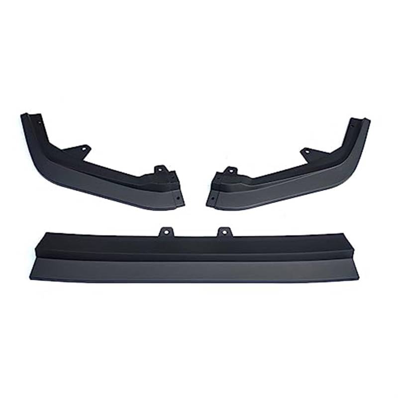 Pizgear Direkt, for Civic, 2022 2023 11th Gen Frontschürze Lip Spoiler Splitter Deflektor Guards Body Kit Abdeckung Auto Zubehör Front Spoiler Stoßstangenspoiler(Black Matte Black) von Pizgear