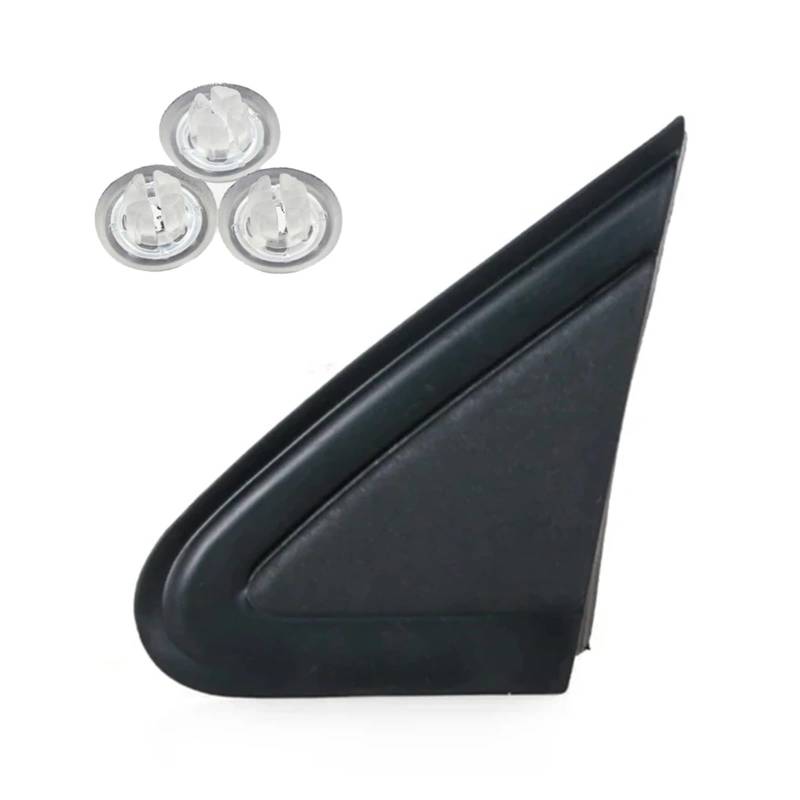 Pizgear Dreieckige Zierleiste for Seitenspiegel der Flügeltür, Eckverkleidung 6Q0853273A 6Q0853274A, for VW, for Polo, for 4 9N3 2006-2010 Kfz-Seitenspiegelabdeckung(Polo 9N3 2006-2010-L) von Pizgear