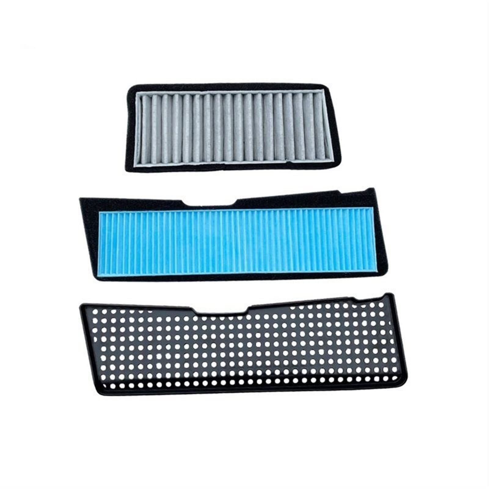 Pizgear Externer Luftfilter, for Tesla, Modell 3 2021 2022-Jetzt Kühlergrill-Einlassabdeckung Klimaanlagen-Ansaugfilter Autozubehör Luftfilter Auto(3 Pcs Filter C) von Pizgear