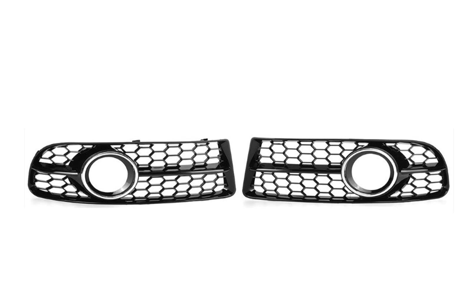 Pizgear For Audi, for A4 B7 S4 B7 A4 2005-2008, Paar Nebelscheinwerfer-Gitterabdeckung Unterer Waben-Nebelscheinwerfergrill 8E0807681F 8E0807682F Abdeckung für Nebelscheinwerfergrill für Autostoßstang von Pizgear