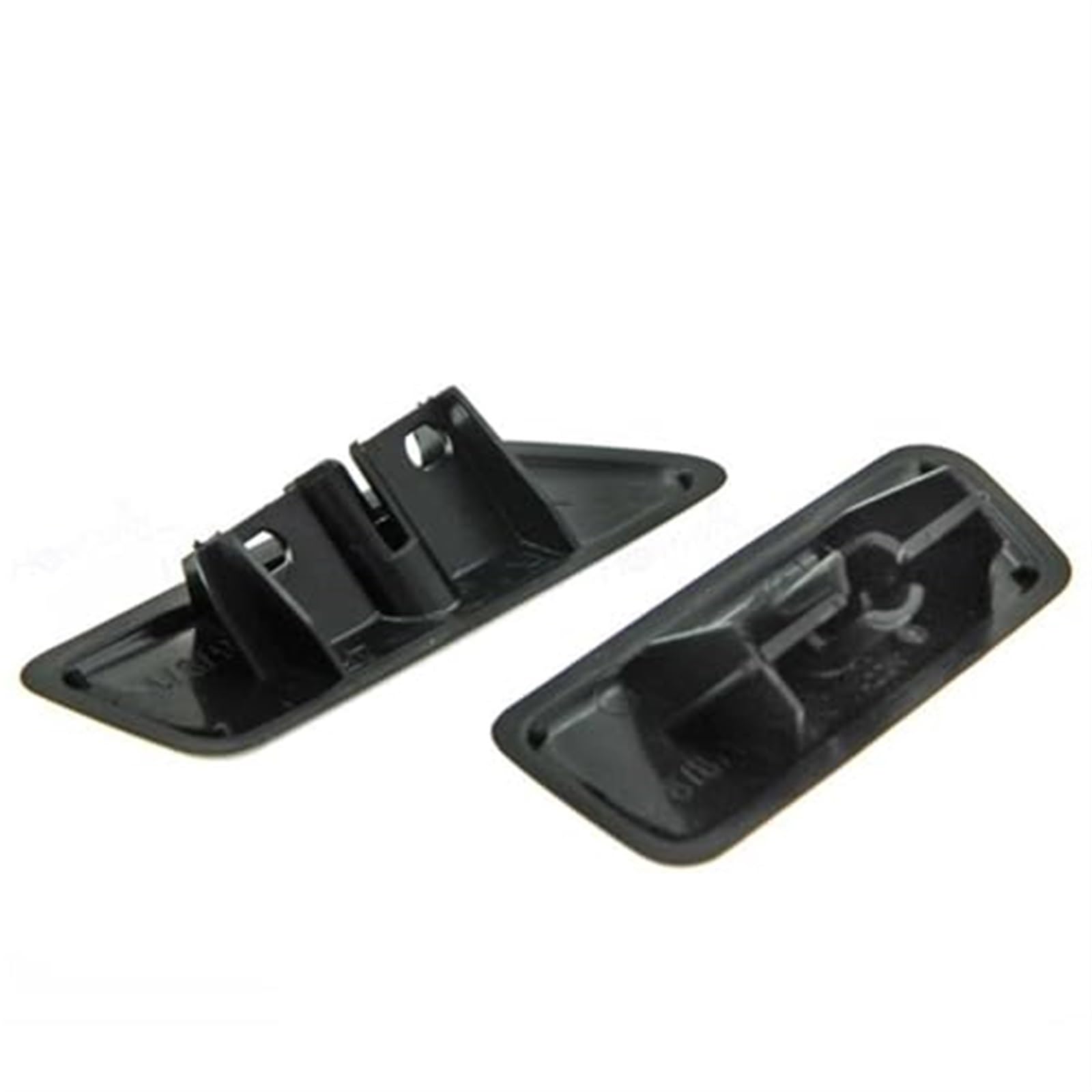 Pizgear Frontstoßstange Scheinwerferwaschdüsenabdeckung Scheinwerferwaschdüsenkappe, for Mitsubishi, Outlander XL 2006-2010 8264A049 8264A050 Abdeckung der Scheinwerferwaschanlage(Black SET) von Pizgear