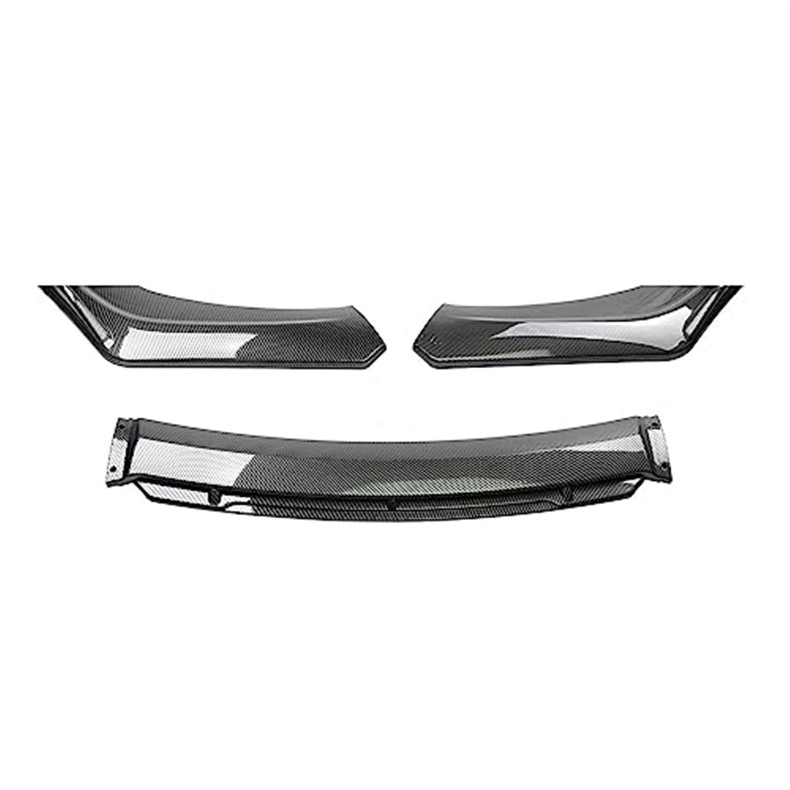 Pizgear Frontstoßstangenlippenspoiler Seitensplitter Diffusor Body Kit Schutzabweiser, for Nissan, Sentra 2016 2017 2018 2019 Autozubehör Frontspoiler Stoßstangenspoiler(Black Carbon Look) von Pizgear