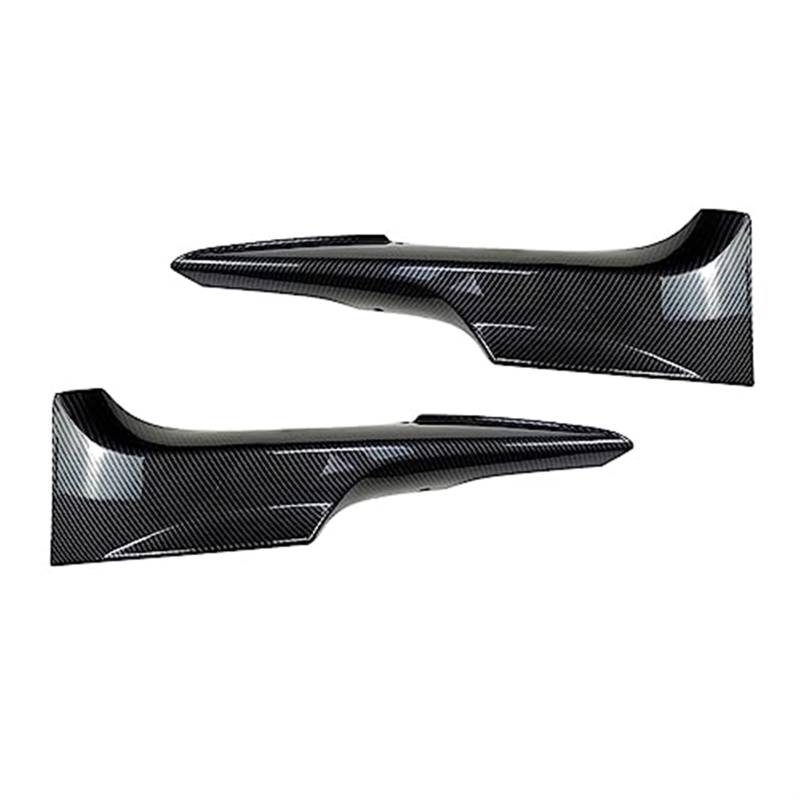 Pizgear Frontstoßstangensplitter Canards Cover Spoiler, for, 3er E92 E93 M-Tech 2006–2009 Body Kit Coupe 2-Türer Autozubehör Frontspoiler Stoßstangenspoiler(Black Carbon Fiber Look) von Pizgear