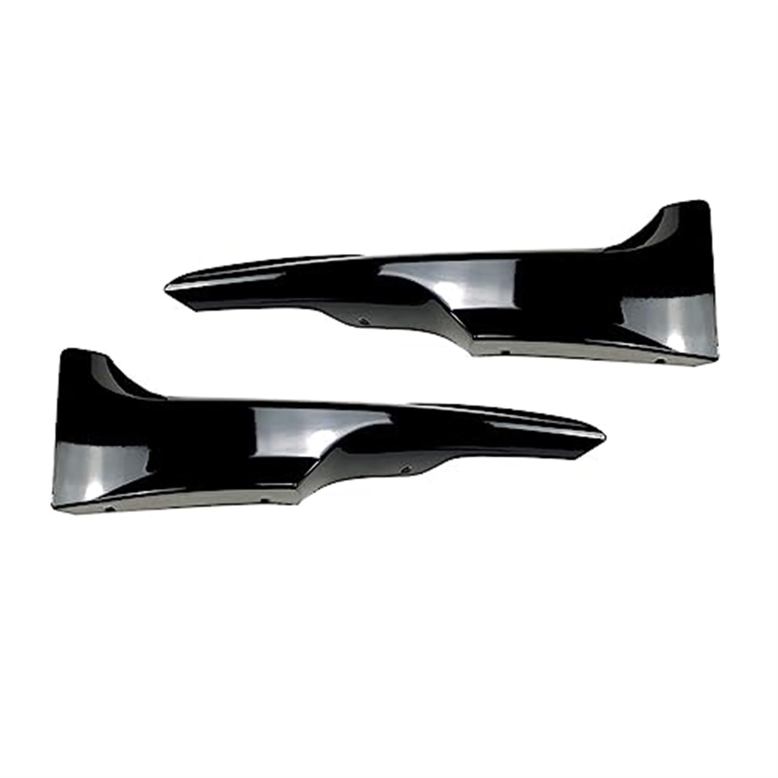 Pizgear Frontstoßstangensplitter Canards Cover Spoiler, for, 3er E92 E93 M-Tech 2006–2009 Body Kit Coupe 2-Türer Autozubehör Frontspoiler Stoßstangenspoiler(Black Glossy Black) von Pizgear