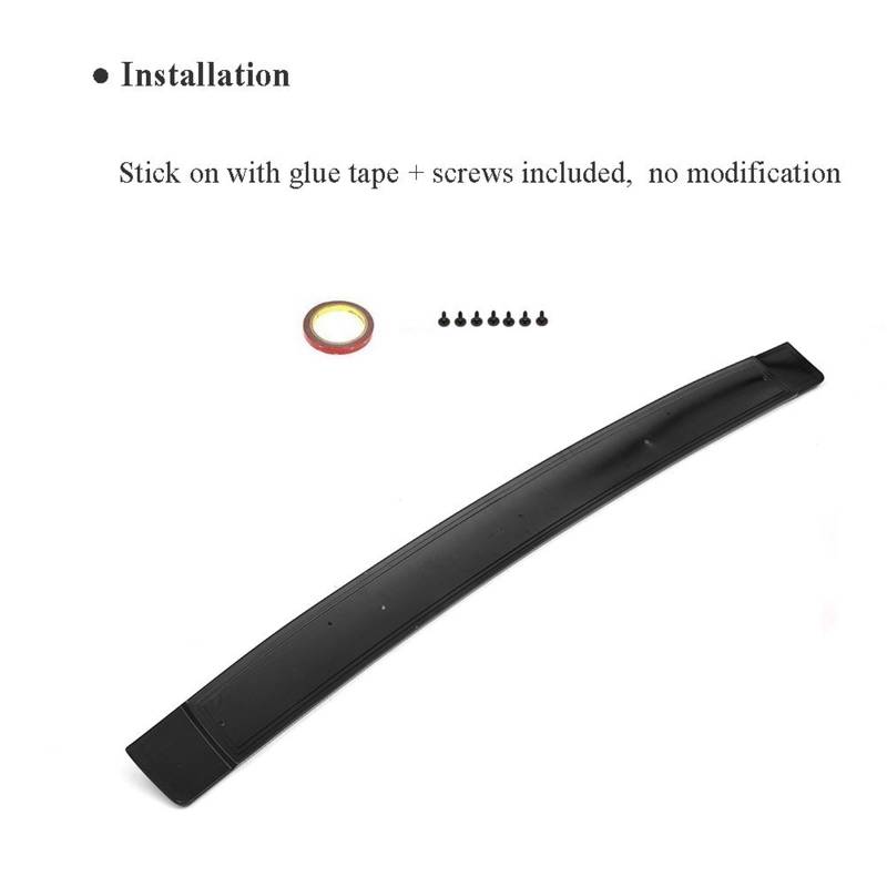 Pizgear Heckspoiler, for Dodge, for Challenger 2008–2014, Kofferraumflügellippe lackiert mit schwarzem ABS Heckspoiler(Black ABS) von Pizgear