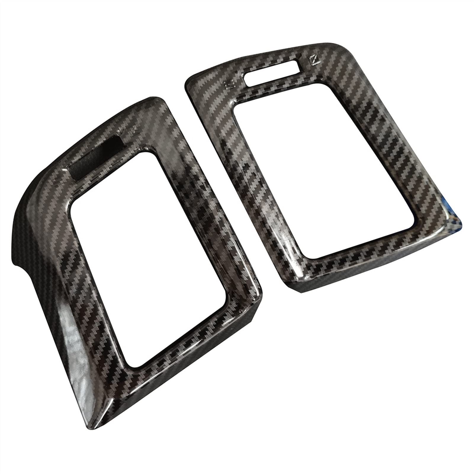 Pizgear Kohlefaserfarbene Klimaanlagen-Armaturenbrett-Entlüftungsabdeckung, for Toyota, for RAV4 2013–2018 Lüftungsring für Auto-Klimaanlage(Carbon Fiber Color) von Pizgear