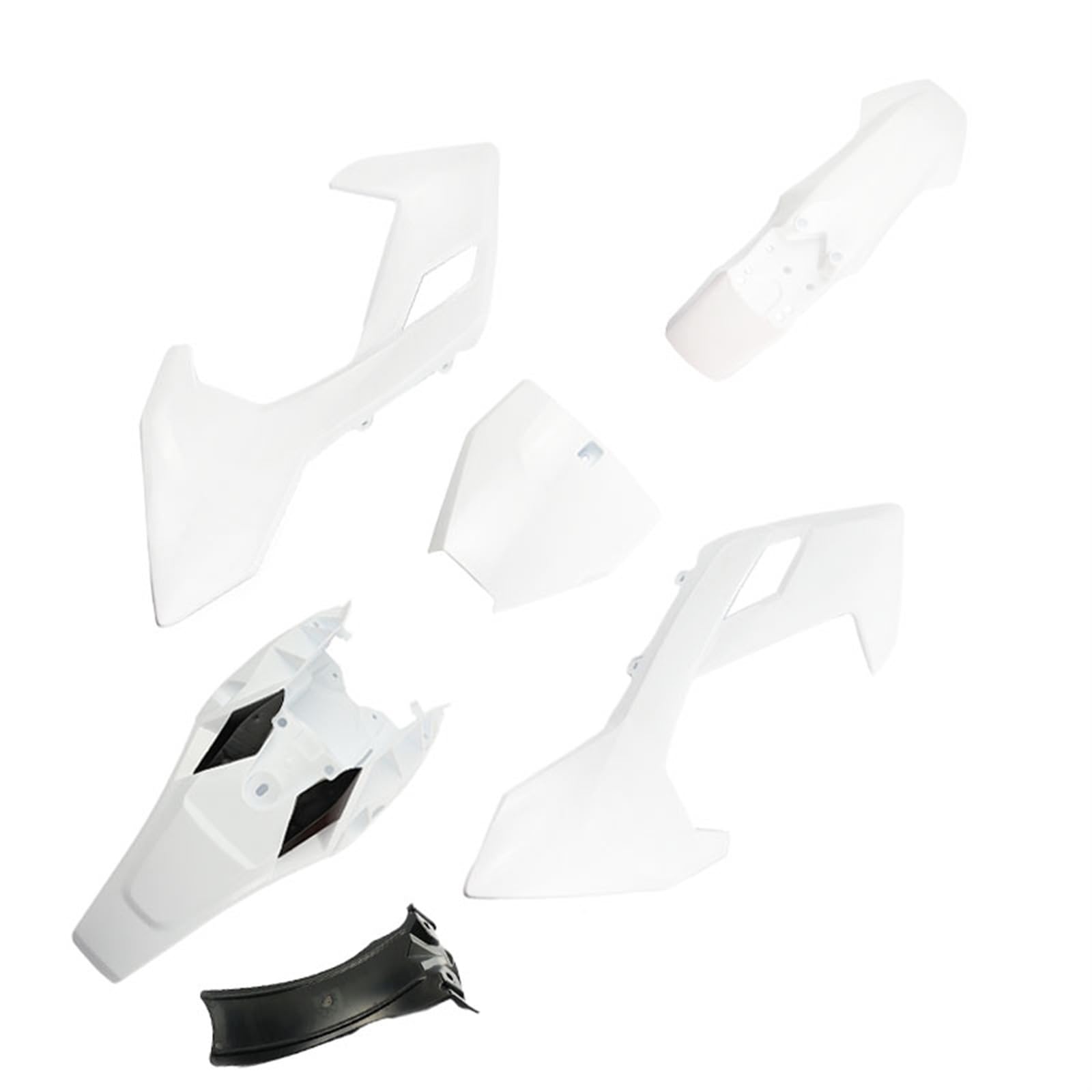 Pizgear Kunststoff-Verkleidungskörper-Kits, Shell-Abdeckung, Kotflügelschutz, Teile, chinesisch, for Husqvarna, for 50 Pit Dirt Bike Motorrad Motorrad-Kotflügel-Kit(White) von Pizgear