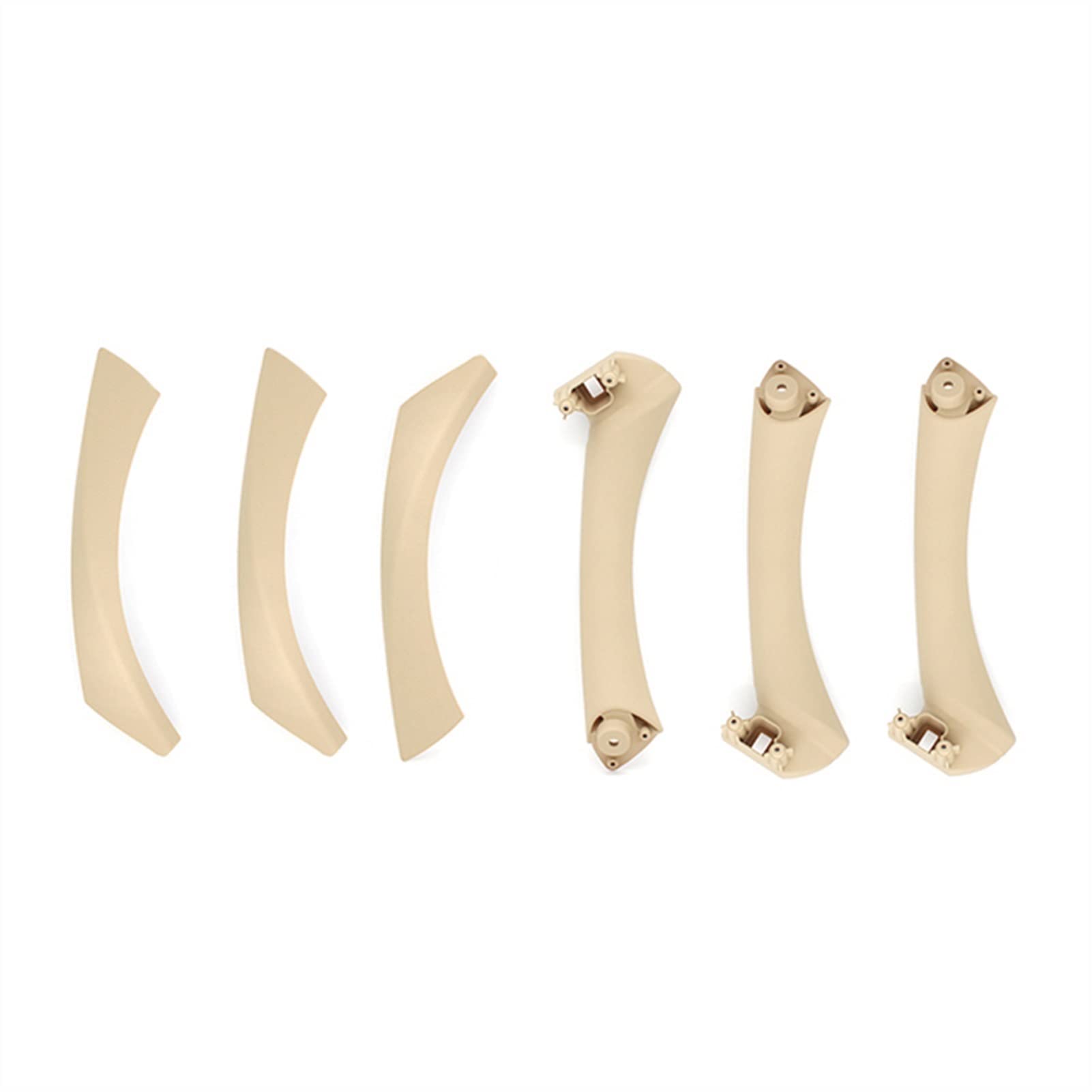 Pizgear LHD 6 Stück Auto-Innentürgriff-Zugabdeckung Ersatz, for, for 3er E90 E91 325 330 318 2005–2012 Zierabdeckung für Autogriffe(Beige) von Pizgear