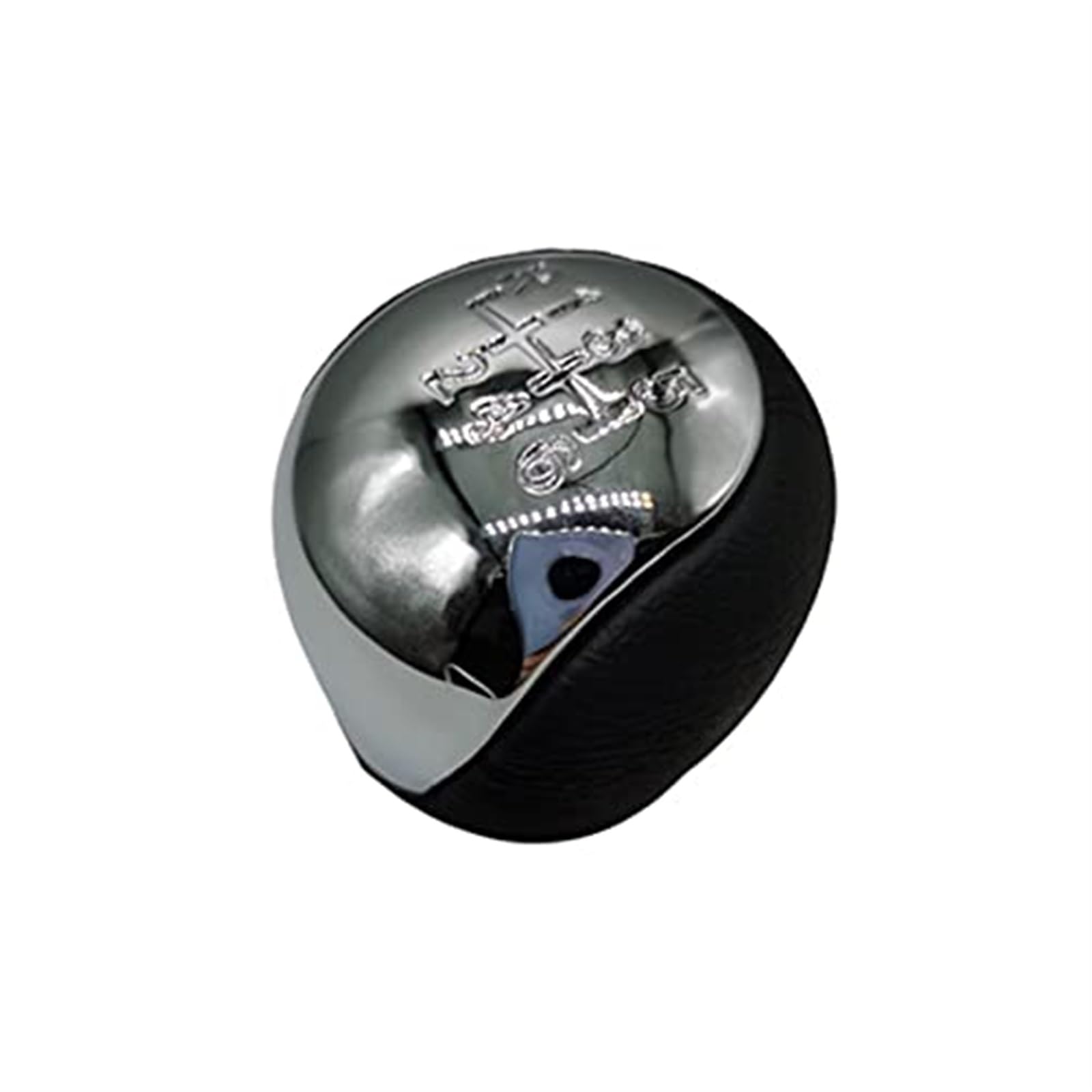 Pizgear Manueller Schalthebel, 5- und 6-Gang-Schaltknauf, Schalthebelkopf, Handball for IX35 2012-2016, Auto-Schalthebel Schaltknauf(Black Chrome 6speed) von Pizgear