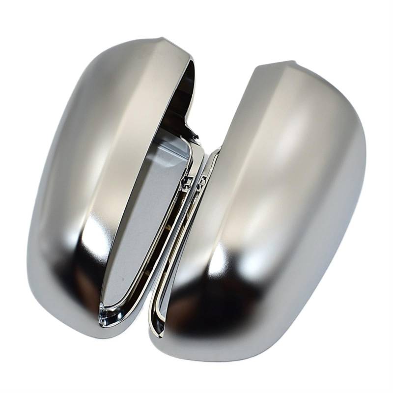 Pizgear Matt Chrome Side Wing Mirror Cover Shell Cap Housing Cover Case, for, A4 B6 B7 A6 C6 (2003-2007) S4 Seitenspiegelkappen von Pizgear