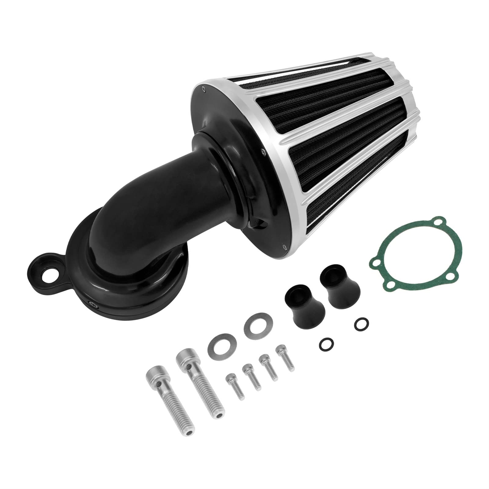 Pizgear Motorrad CNC Luftfilter Filter Aluminium, for Harley, Sportster XL 72 48 1200 883 2004-2021 Nightster Custom Roadster XL883N Motorrad-Luftfilter von Pizgear