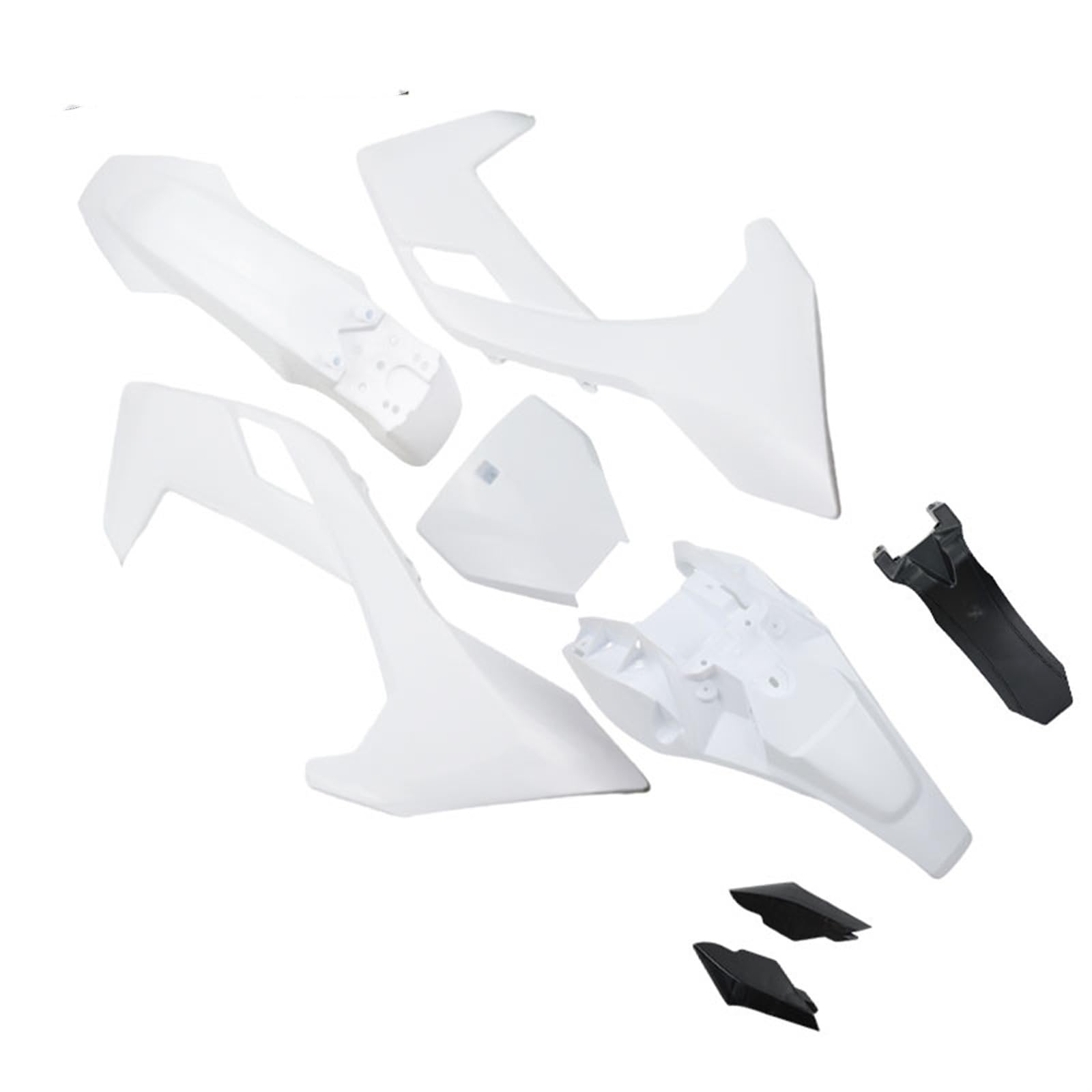 Pizgear Motorrad-austauschbares Teil, PP-Kunststoff-Kotflügel-Körperverkleidungs-Set, China, for Husqvarna, for 65 Off Road Pit Dirt Bike Motorrad-Kotflügel-Kit(White) von Pizgear