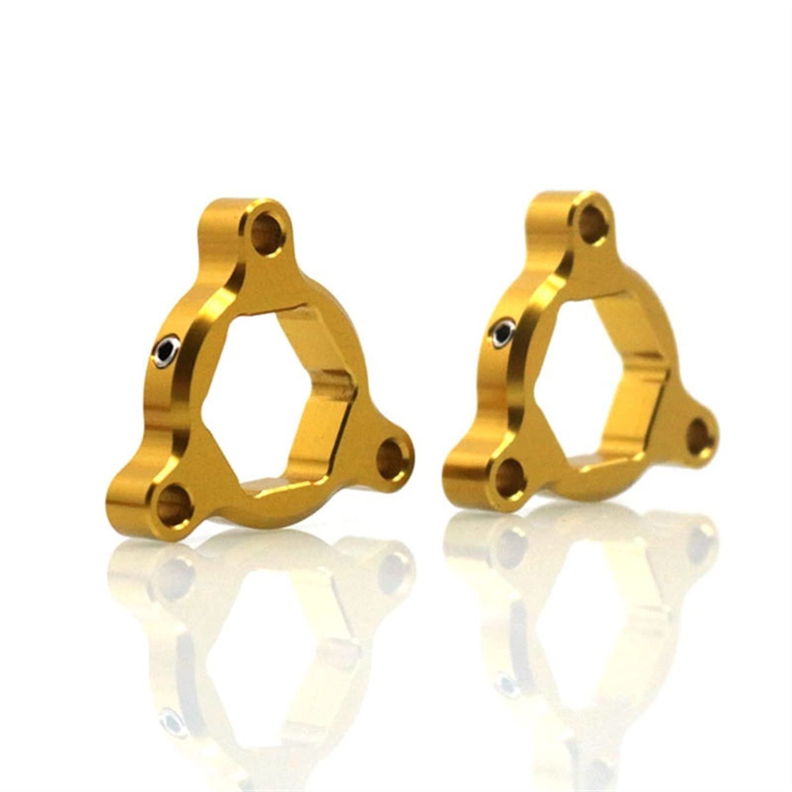 Pizgear Motorradzubehör 22mm CNC Aluminium Federgabel Vorspannungsversteller, GSXR600 GSX-R600 GSXR 600 2004 2005 Vorspannungsversteller für Motorradgabeln(Gold) von Pizgear