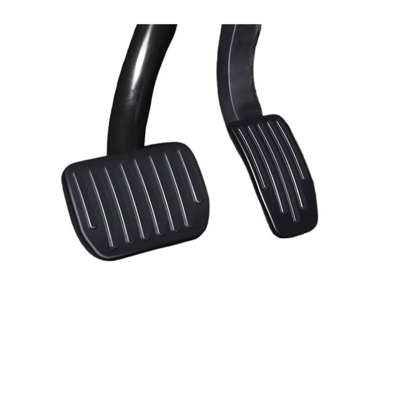 Pizgear Performance-Pedalauflagen-Abdeckung, for Tesla, Modell 3 Highland 2024 Modell Y Fuß Aluminium rutschfeste Pedale Zubehör Auto-Kupplungspedalauflage(Balck) von Pizgear