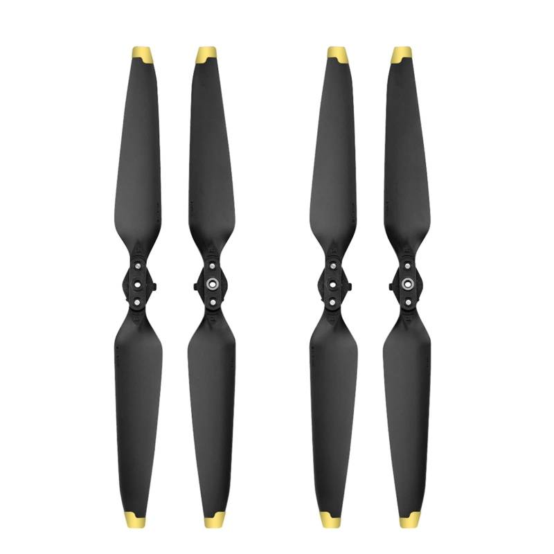 Pizgear Quick Release 9453F Propeller Faltbare Low Noise Requisiten Ersatz Gold Silber Rand Zubehör, for DJI Mavic 3 Drone leichte Drohnenpropeller(Gold Edge 2 Pair) von Pizgear