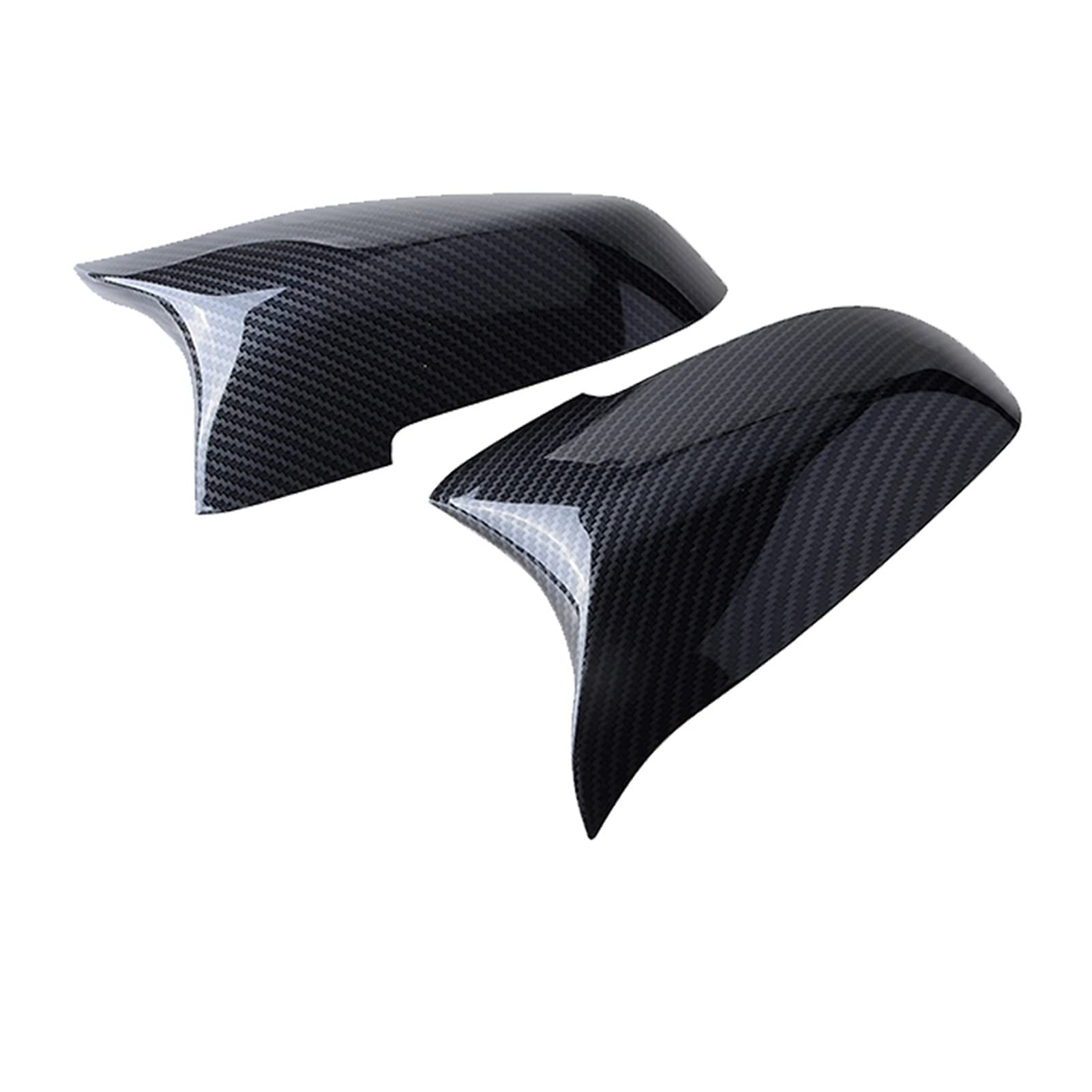 Pizgear Racing Außenspiegelabdeckung Autozubehör Performance Rückspiegelkappe, for BMW, 5er F10 F11 F18 2014-2017 Seitenspiegelabdeckungen Kappen(Carbon Pattern) von Pizgear