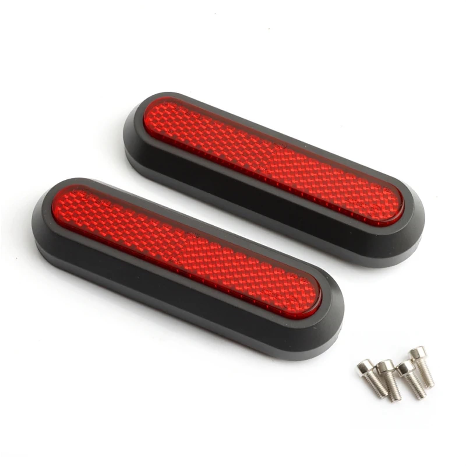 Pizgear Radabdeckung Schutzschale, for Xiaomi, Elektroroller Pro 2/1s/M365 MI 3 Sicherheitsreflektierende Teile vorn und hinten Leichte reflektierende Schale(2 PCS red) von Pizgear