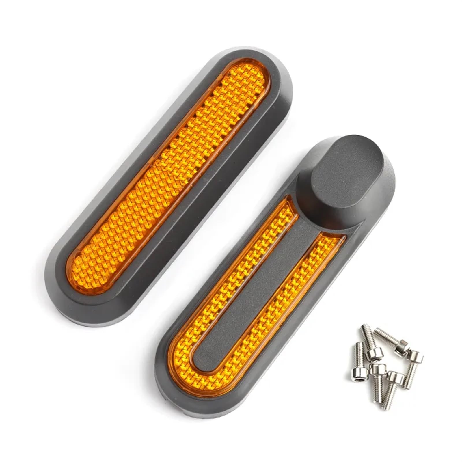 Pizgear Radabdeckung Schutzschale, for Xiaomi, Elektroroller Pro 2/1s/M365 MI 3 Sicherheitsreflektierende Teile vorn und hinten Leichte reflektierende Schale(Front Wheel Yellow) von Pizgear