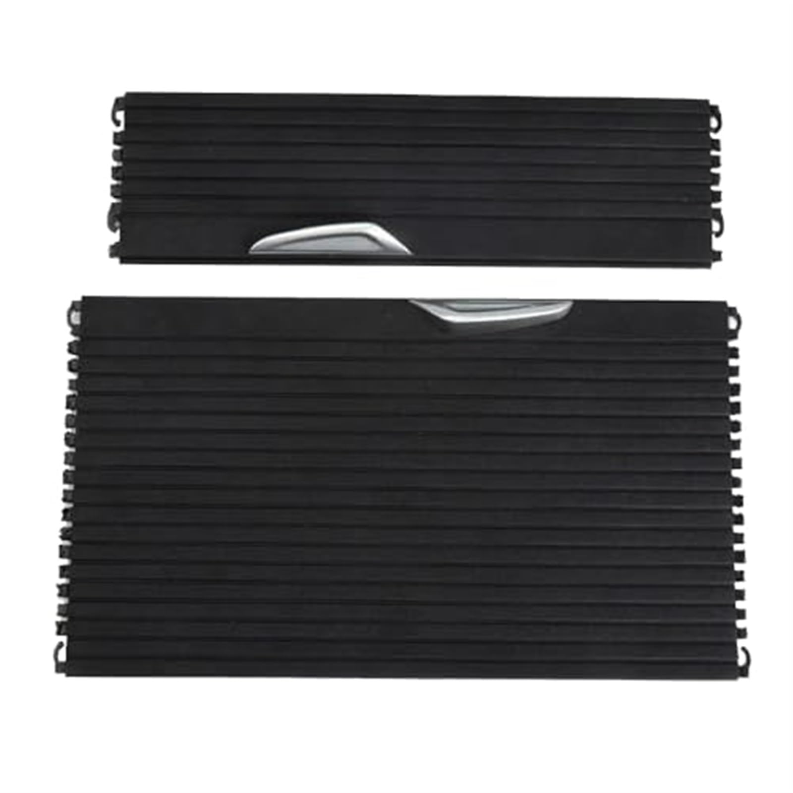 Pizgear Rollo for die Mittelkonsole, for, X1 X2 F48 F39 2017-2021, Abdeckung for Schiebeläden der Mittelkonsole Mittelkonsolenverkleidung(Black 1 PAIR) von Pizgear