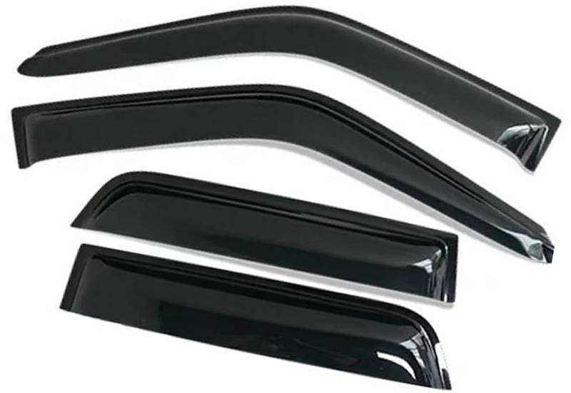 Pizgear Seitenfenster-Deflektoren, for Toyota, Hilux Surf 1990 1991 1992 1993 1994 1995, Schwarze Fenstervisiere, Sonnenschutz, Regenschutz, Deflektoren Auto Windabweiser Abdeckung von Pizgear