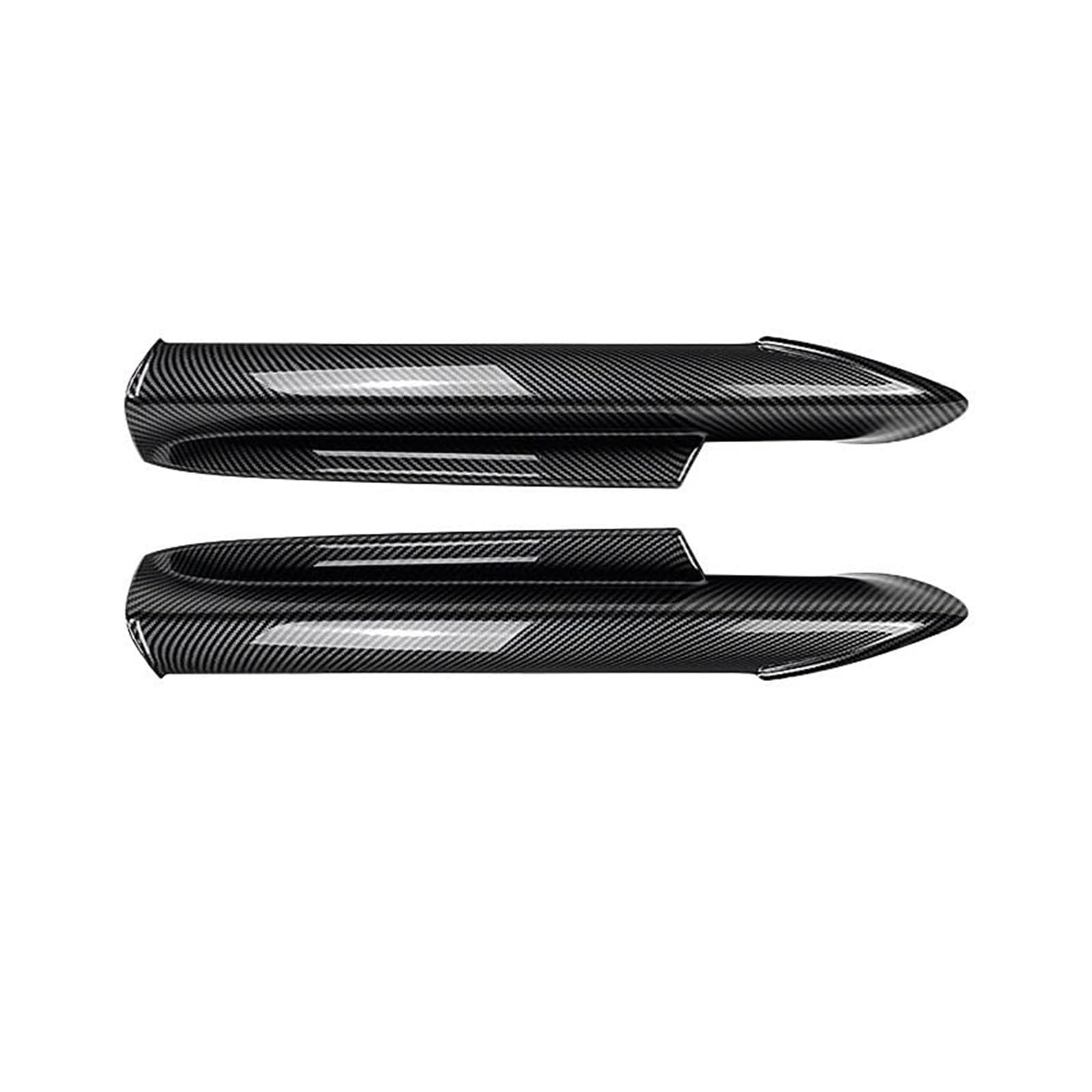 Pizgear Spoiler Splitter Stoßstange Frontstoßstange Lip Body Kit Canard Lip Splitter, for, 3er E90 E91 M-Tech 2005-2008 Autozubehör Frontspoiler Stoßstangenspoiler(Black Carbon Look Splitter) von Pizgear