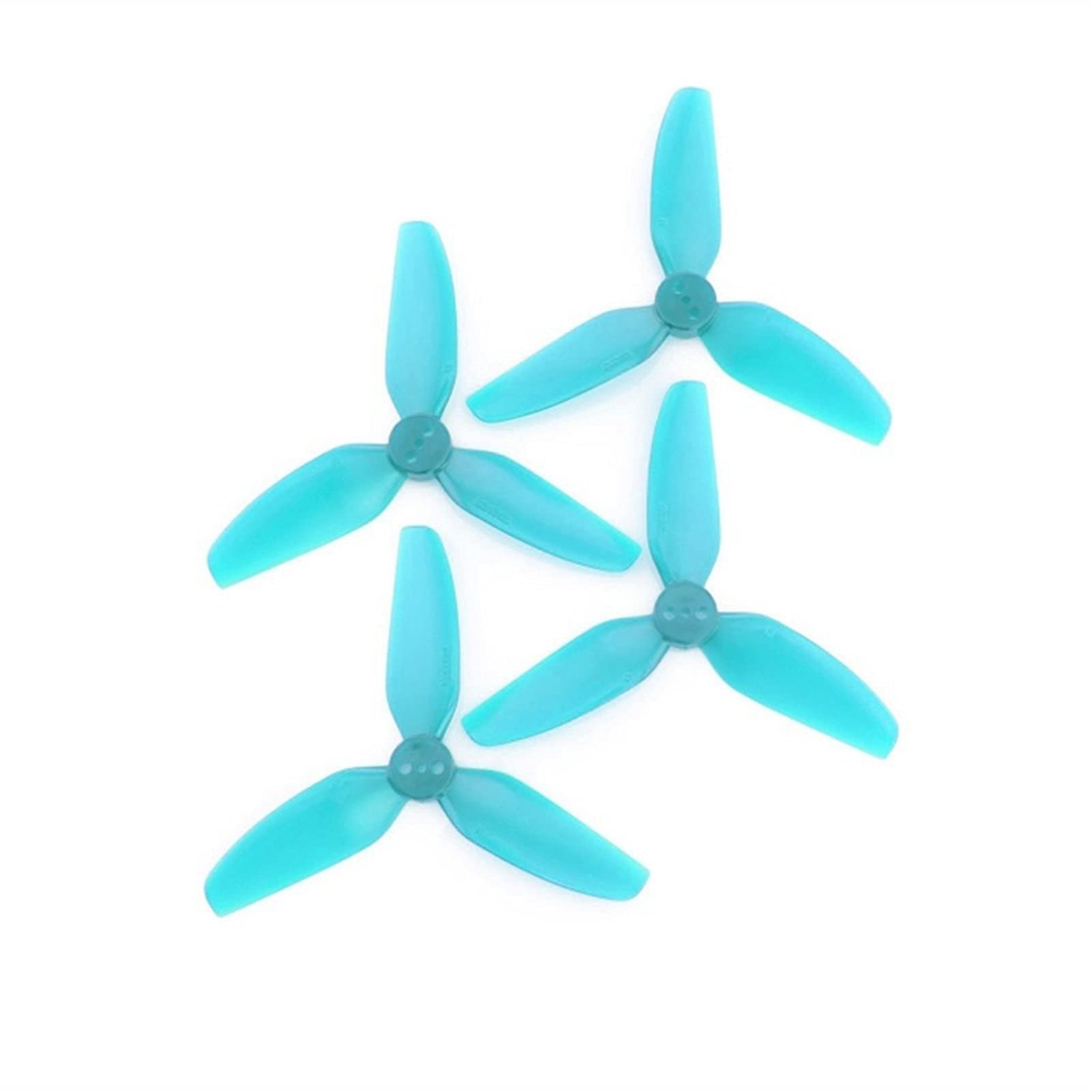 Pizgear T2,5X2,5X3 3-Blatt-PC-Propeller, for RC FPV Racing Freestyle 2,5-Zoll-Cinewhoop-Drohnen leichte Drohnenpropeller(4Pairs Blue) von Pizgear